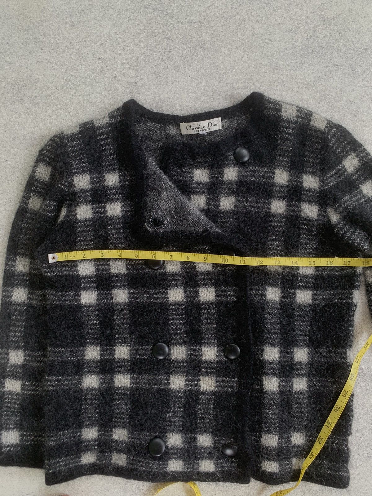 Christian Dior Monsieur × Vintage Vintage Christian dior monseiur plaid double button knit Size M / US 6-8 / IT 42-44 - 8 Thumbnail