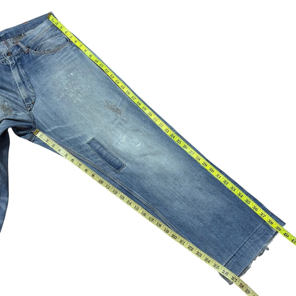 Japanese Brand CONEY Denim Carpenter Patchwork Work Pants Size US 32 / EU 48 - 16 Thumbnail