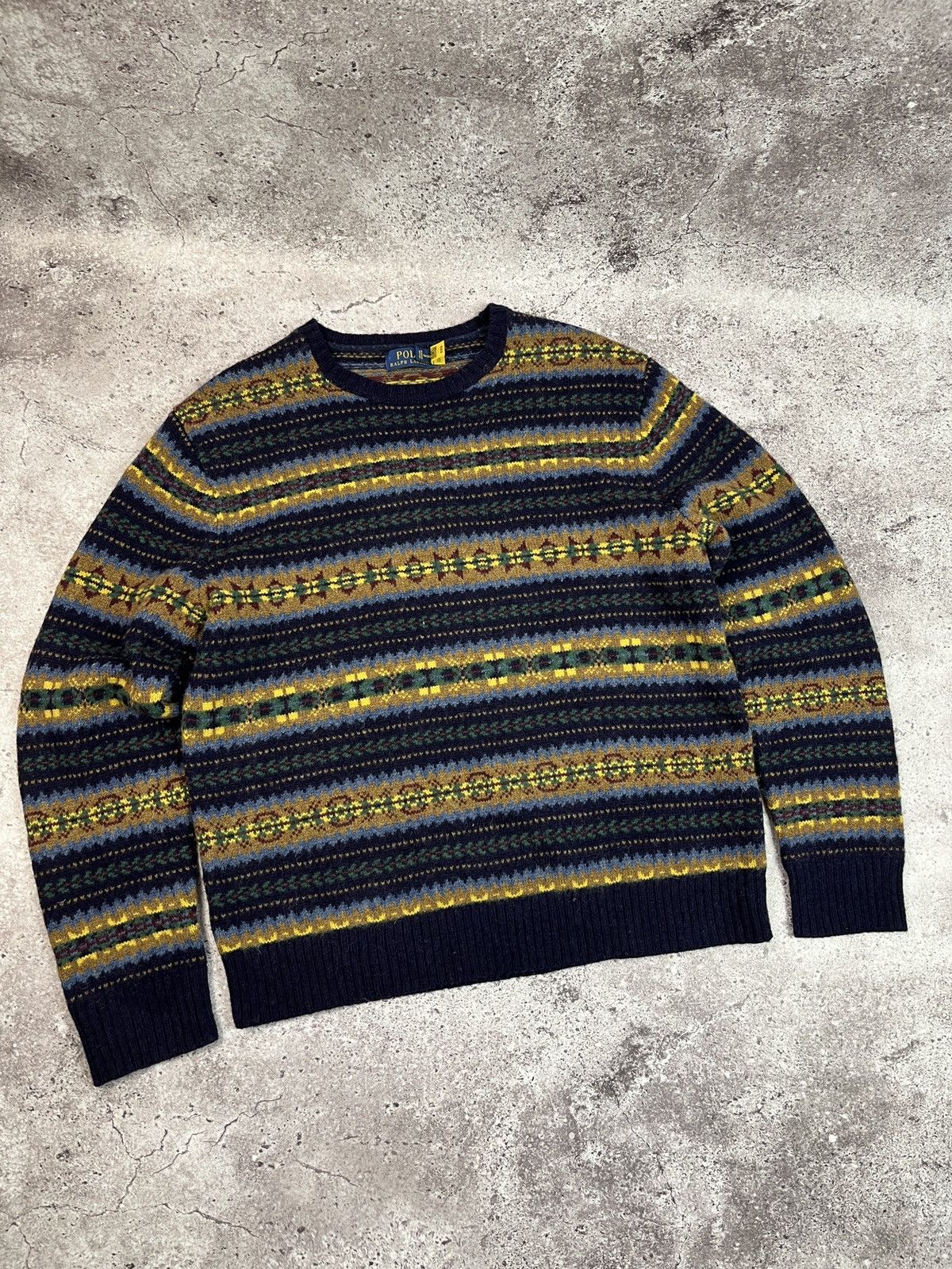 Polo Ralph Lauren Fair Isle Woollen Jumper Size US L / EU 52-54 / 3 - 3 Thumbnail