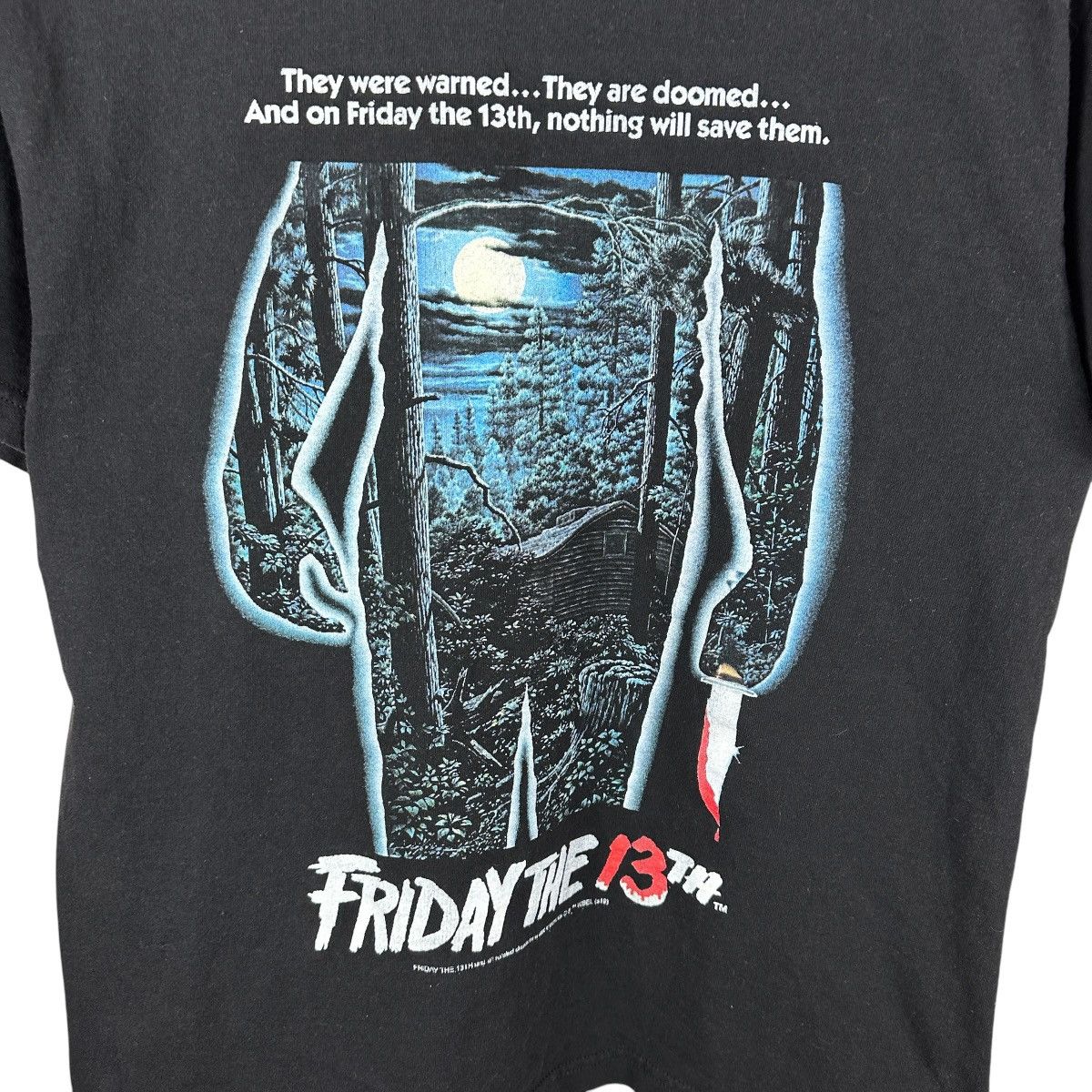 Expert Horror Mens Y2K Friday The 13th Jason Horror Promo Shirt Size US M / EU 48-50 / 2 - 2 Thumbnail