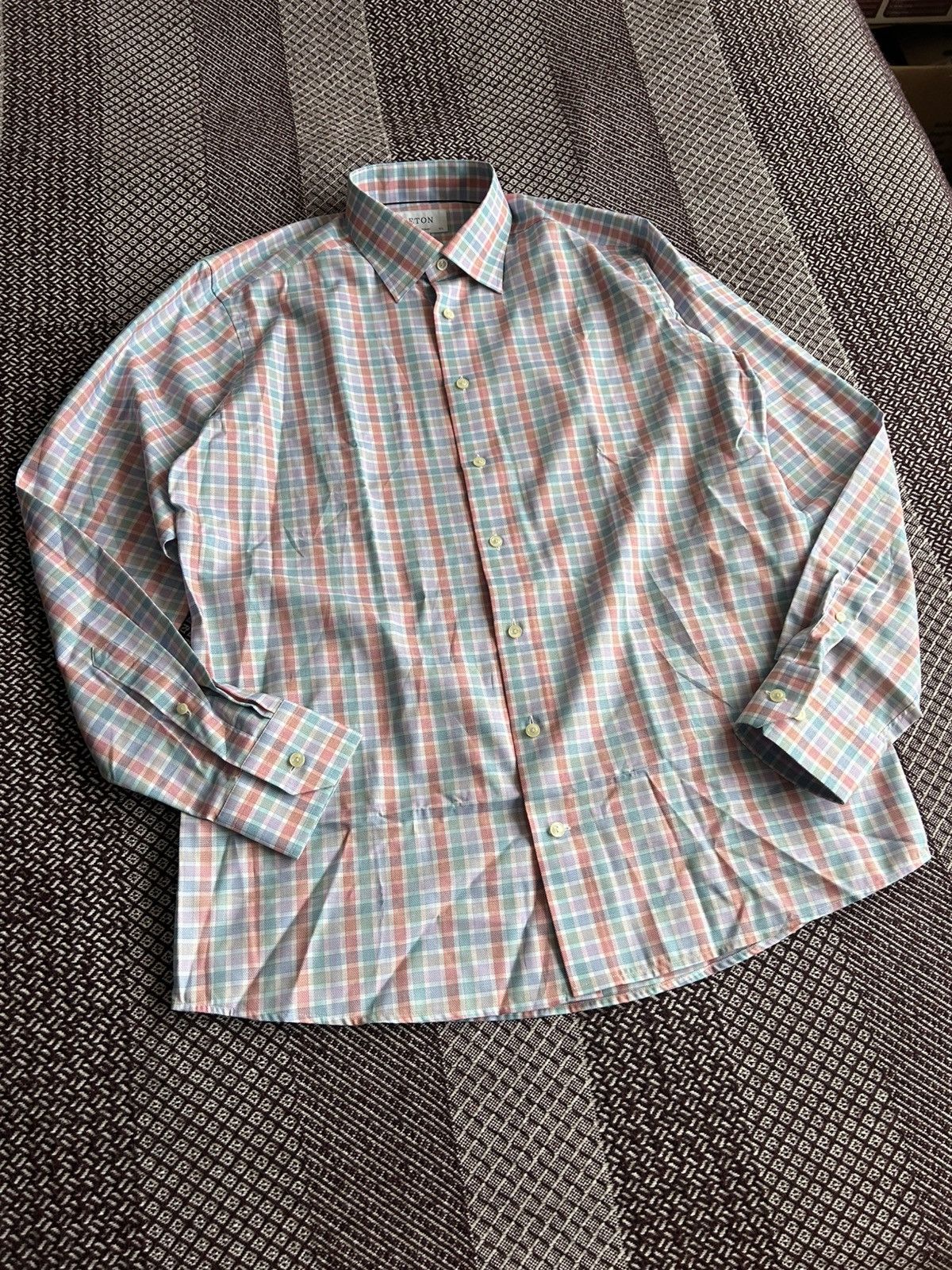Eton Eton Contemporary Luxury Shirt Solid Style Classic Size L Size US L / EU 52-54 / 3 - 5 Thumbnail
