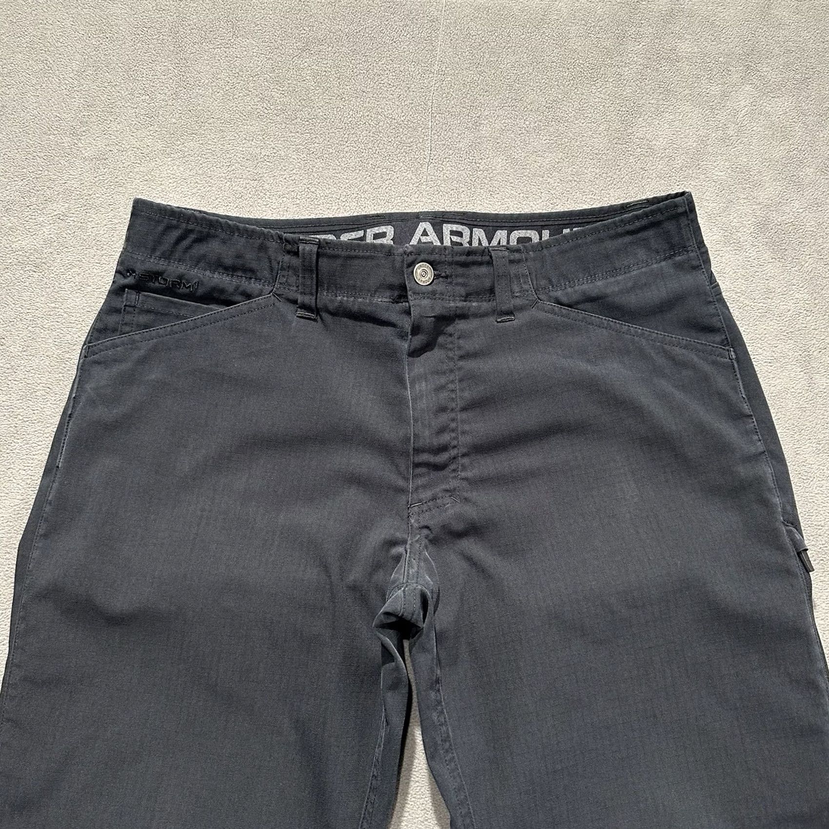 Under Armour Under Armour Mens Pants 34x30 Black Storm Tactical Utility Ripstop GUC (35x28) Size US 34 / EU 50 - 3 Thumbnail