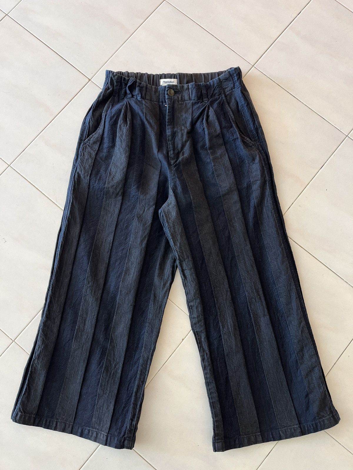 Issey Miyake Issey Miyake Plantation Indigo Linen Cut off Size 30" / US 8 / IT 44 - 1 Thumbnail