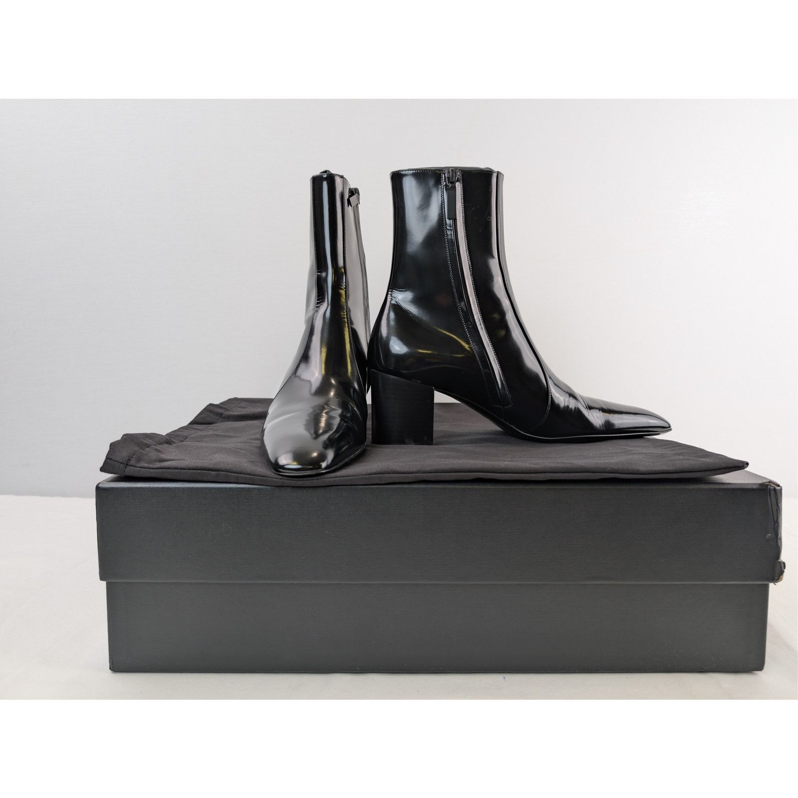 Saint Laurent Paris o1rshd1 / 555 / XIV 70 Zipped Boots in Black Size US 8.5 / EU 41-42 - 19 Thumbnail