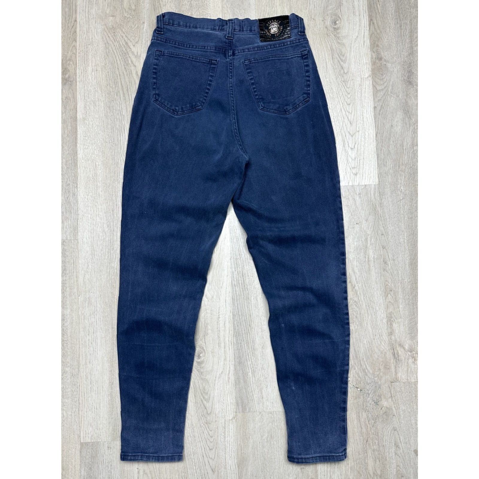 Versace Jeans Couture Versace Jeans Couture 90s Vintage Distressed Denim Pants Size 31 Men Jeans Blue 31 32 Inseam 105 cm 77 cm Size US 31 - 2 Thumbnail