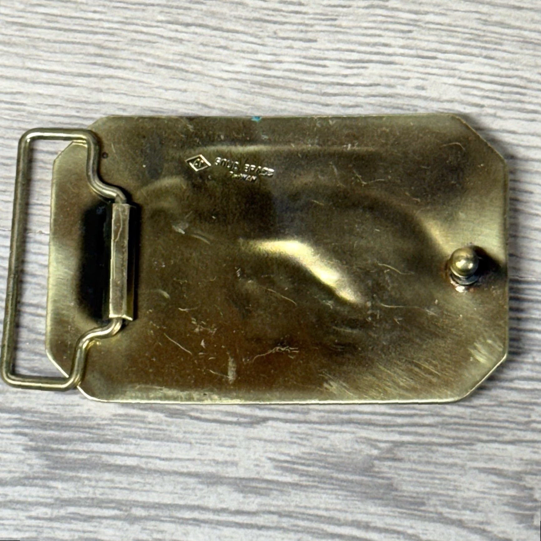 Vintage VINTAGE Baron Buckles Belt Buckle - Bald Eagle Brass Patriotic 1970s Taiwan 1.75" Belt Width Mens Size ONE SIZE - 2 Thumbnail