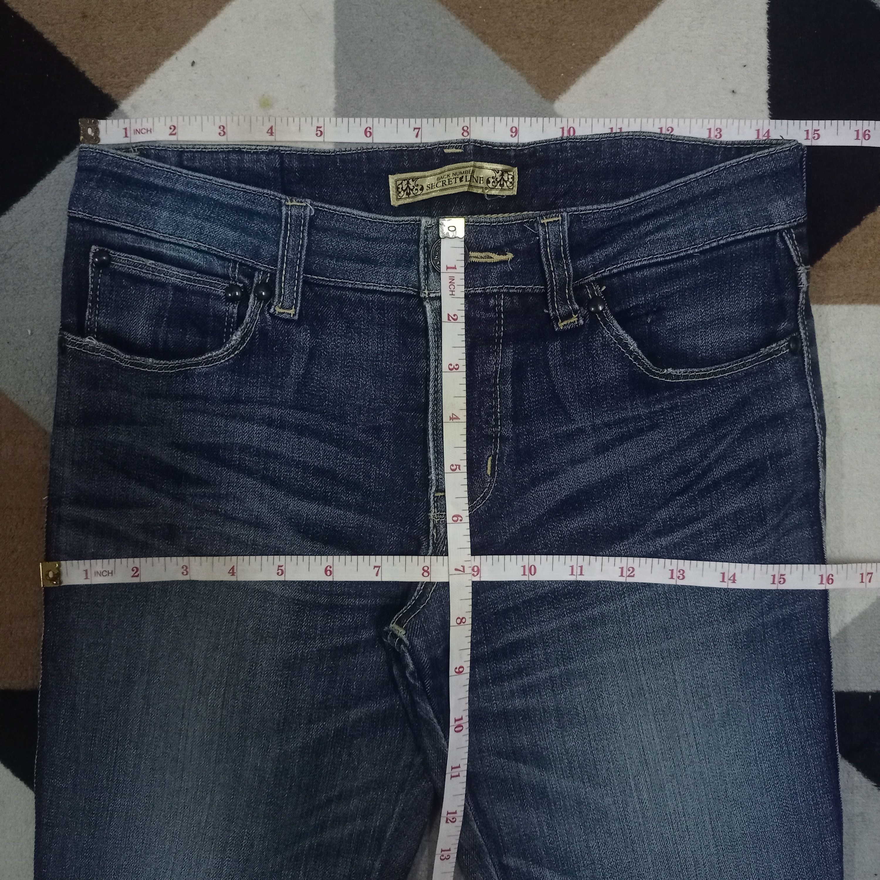 Japanese Brand Vintage Japanese Brand Blue Wash Flare Jeans Size 30" / US 8 / IT 44 - 8 Thumbnail