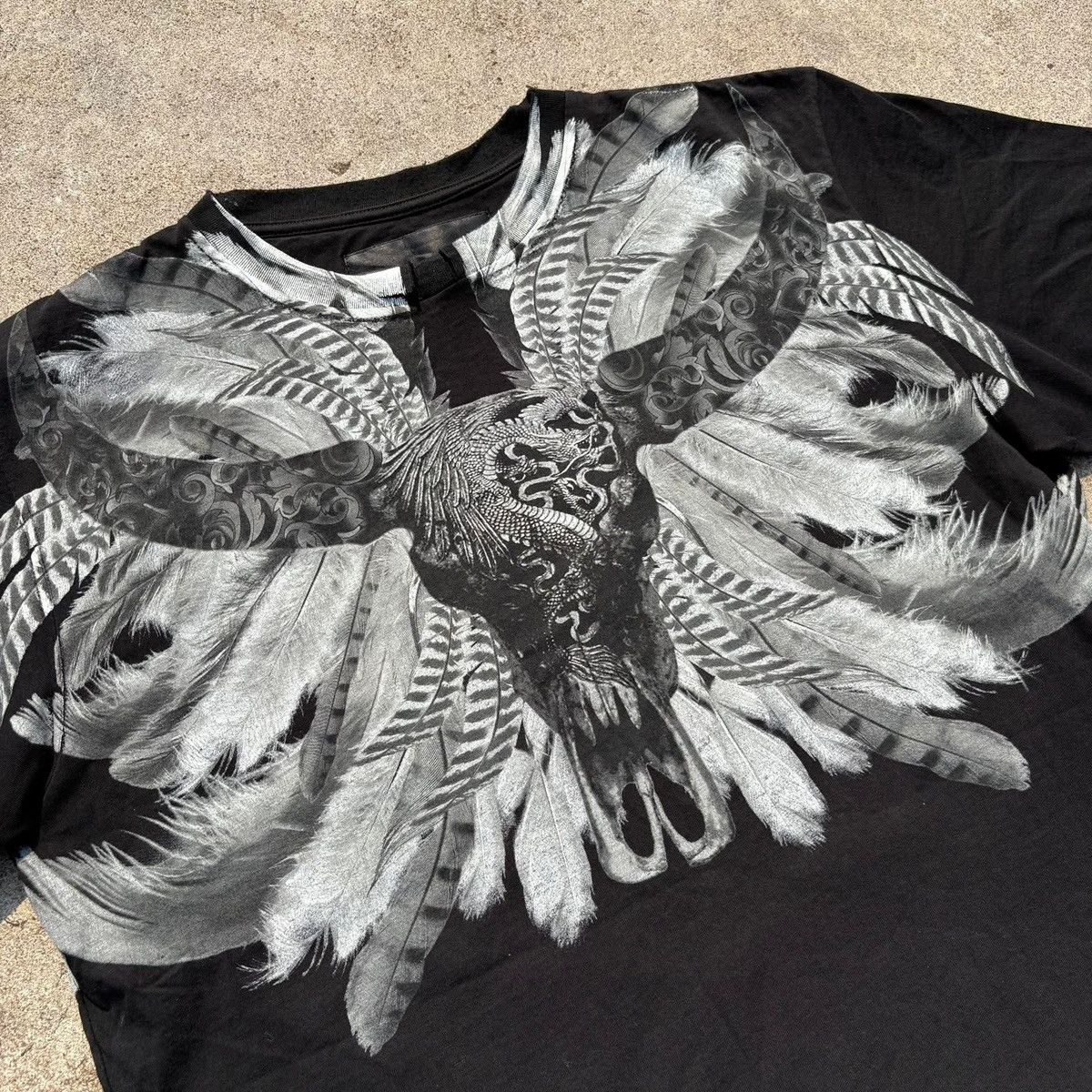 Philipp Plein ❌SOLD❌Philipp Plein Skull Wings Tee Double Sided Gothic Size US M / EU 48-50 / 2 - 10 Thumbnail