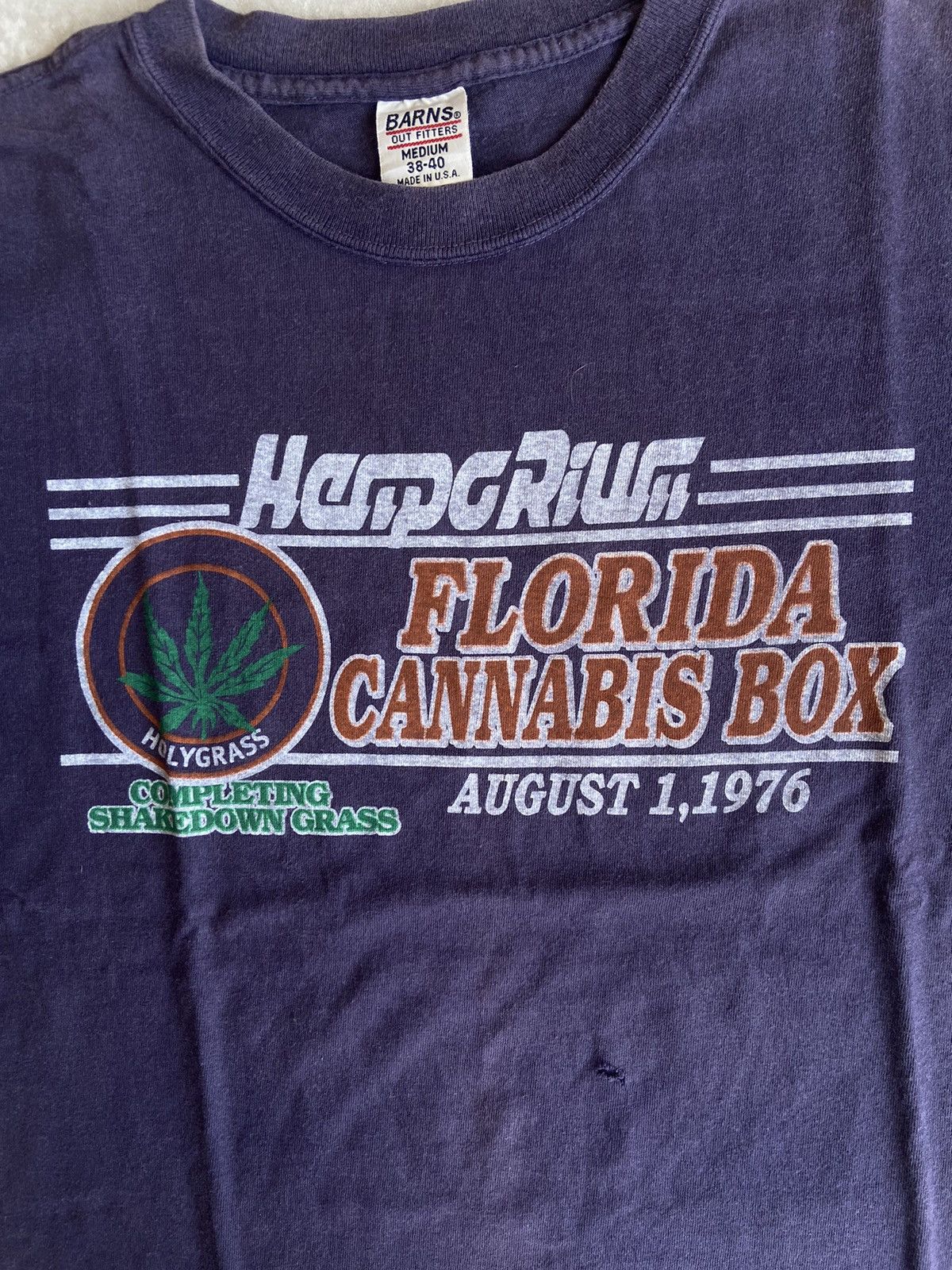 Vintage Vintage Heipo Riwii Florida Cannabis Box Tshirt Size US M / EU 48-50 / 2 - 3 Thumbnail
