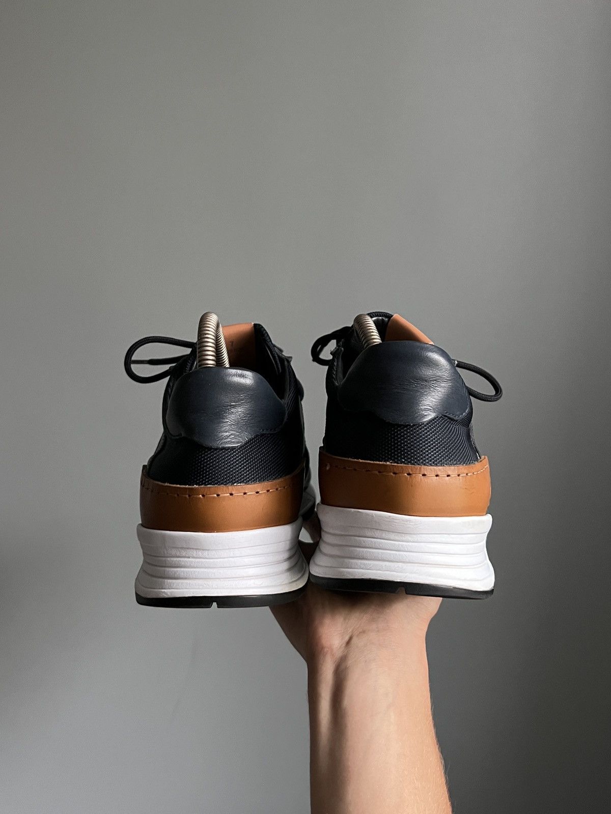 Designer × Tod's Tod’s Navy Blue Leathers Sneakers Size US 10 / EU 43 - 6 Thumbnail