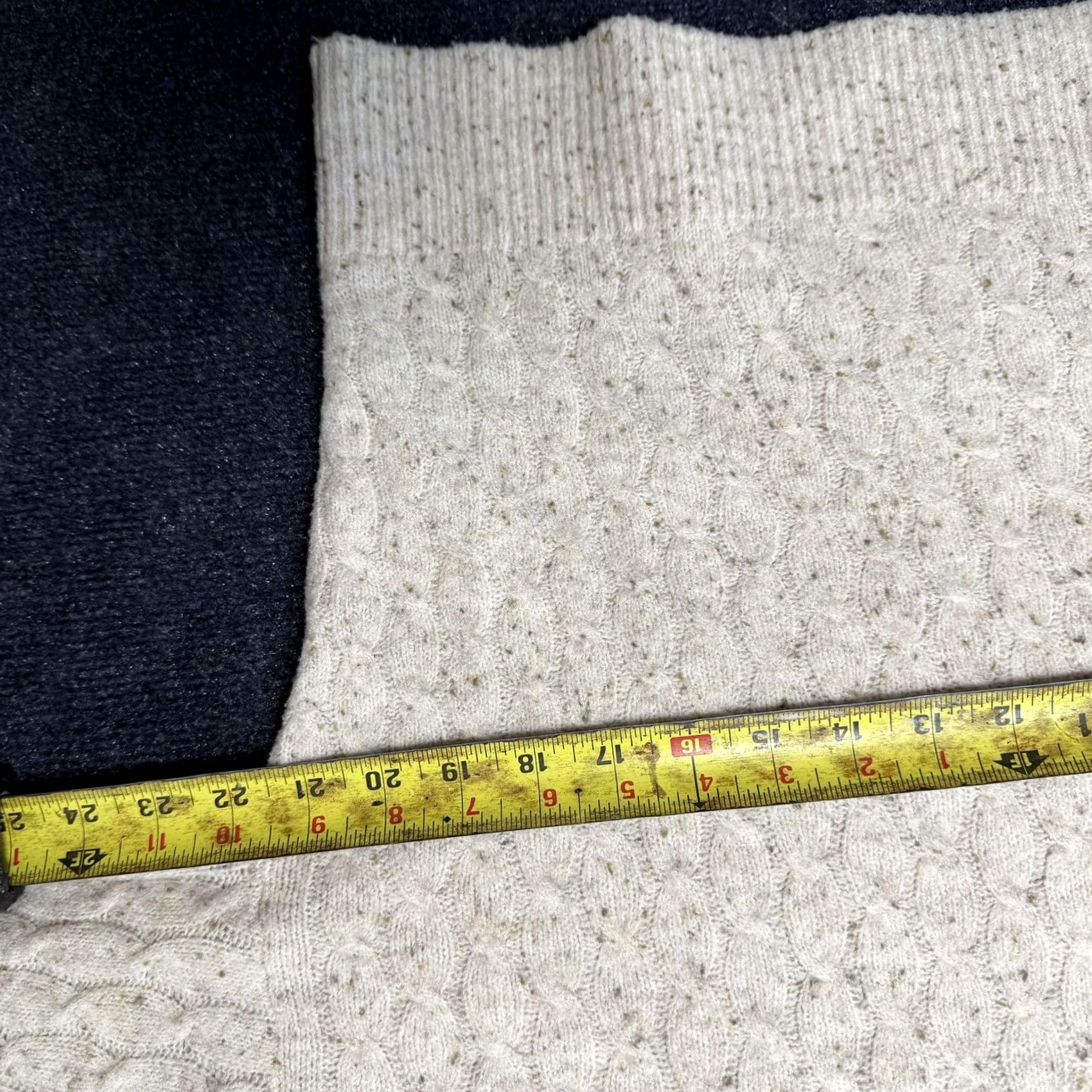 Vintage Auden Sweater Womens M White V-Neck Hooded Cable-Knit Pullover Speckled Pullover Sweater Womens Medium White V-Neck Hooded Cable-Knit Speckled Size M / US 6-8 / IT 42-44 - 5 Thumbnail