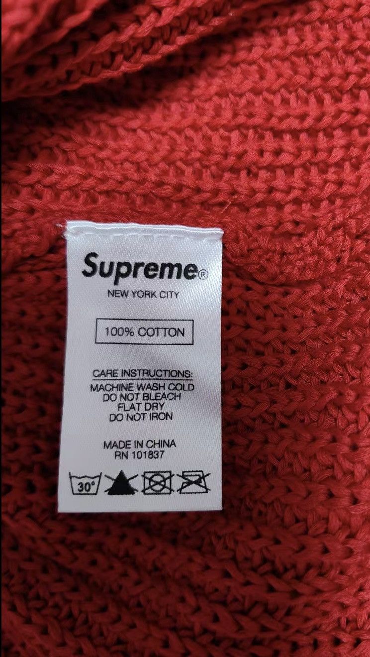 Comme des Garcons Supreme cdg red sweater pullover Size US L / EU 52-54 / 3 - 4 Thumbnail