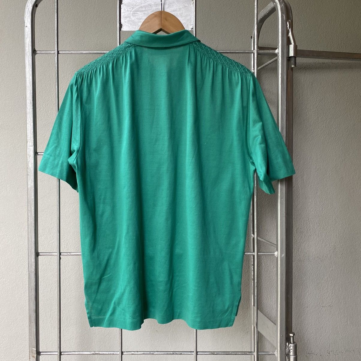 Valentino Varentino garavanl Green Pleated Shoulder Polo Shirt Size M / US 6-8 / IT 42-44 - 2 Thumbnail