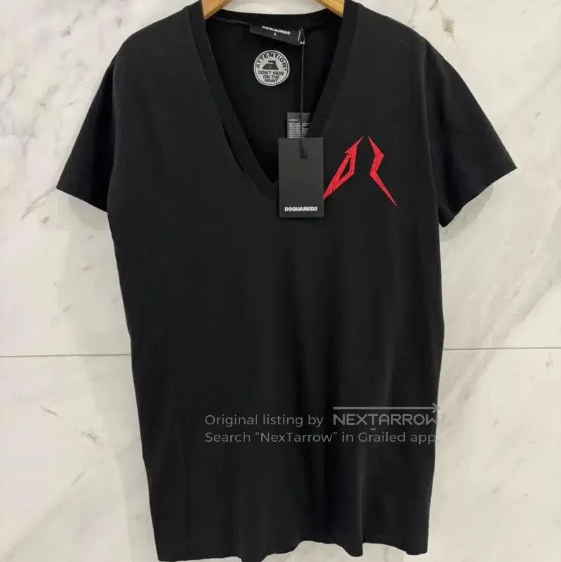 Other DSQUARED2 Summer Black Graphic Cotton T-Shirt . Size S / US 4 / IT 40 - 6 Thumbnail