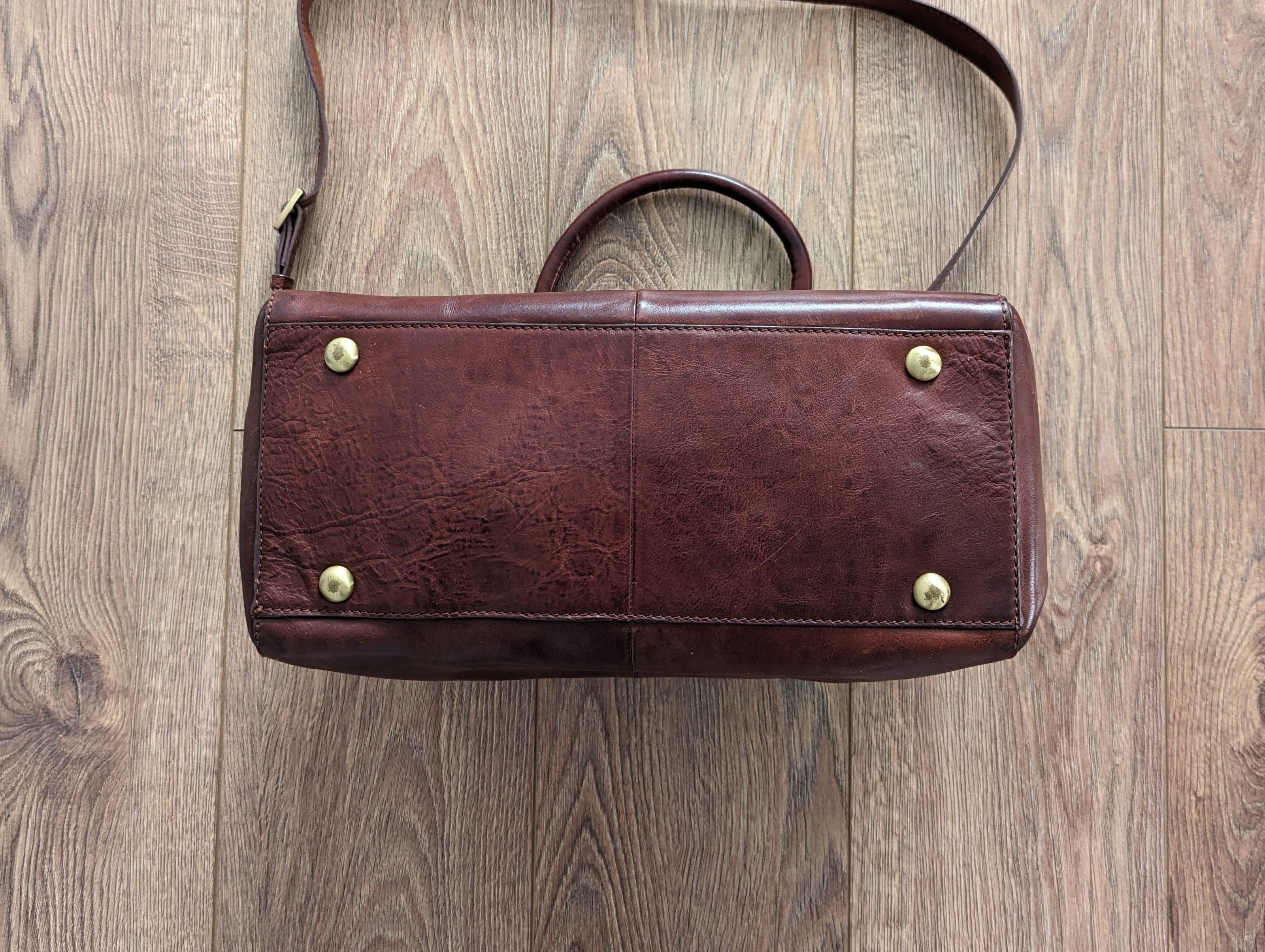 Genuine Leather Tumble & Hide Bag Genuine Italian Vegetable Tanned Leather Size ONE SIZE - 8 Thumbnail