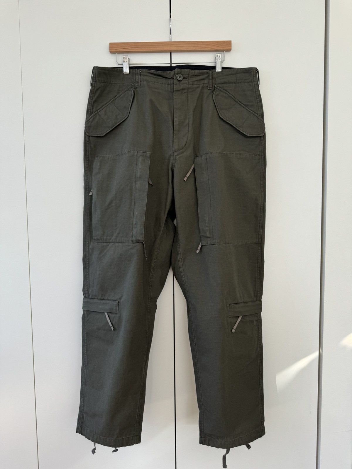 Engineered Garments Aircrew Pant in Olive Heavyweight Cotton Ripstop L |  Grailed