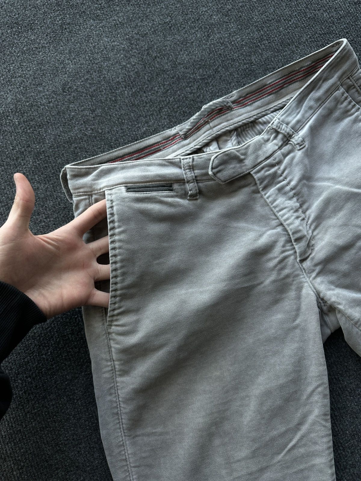 Eleventy 🚨 ELEVENTY GRAY MEN UNISEX PANTS SOFT LUXURY OLD MONEY Size US 29 - 7 Thumbnail