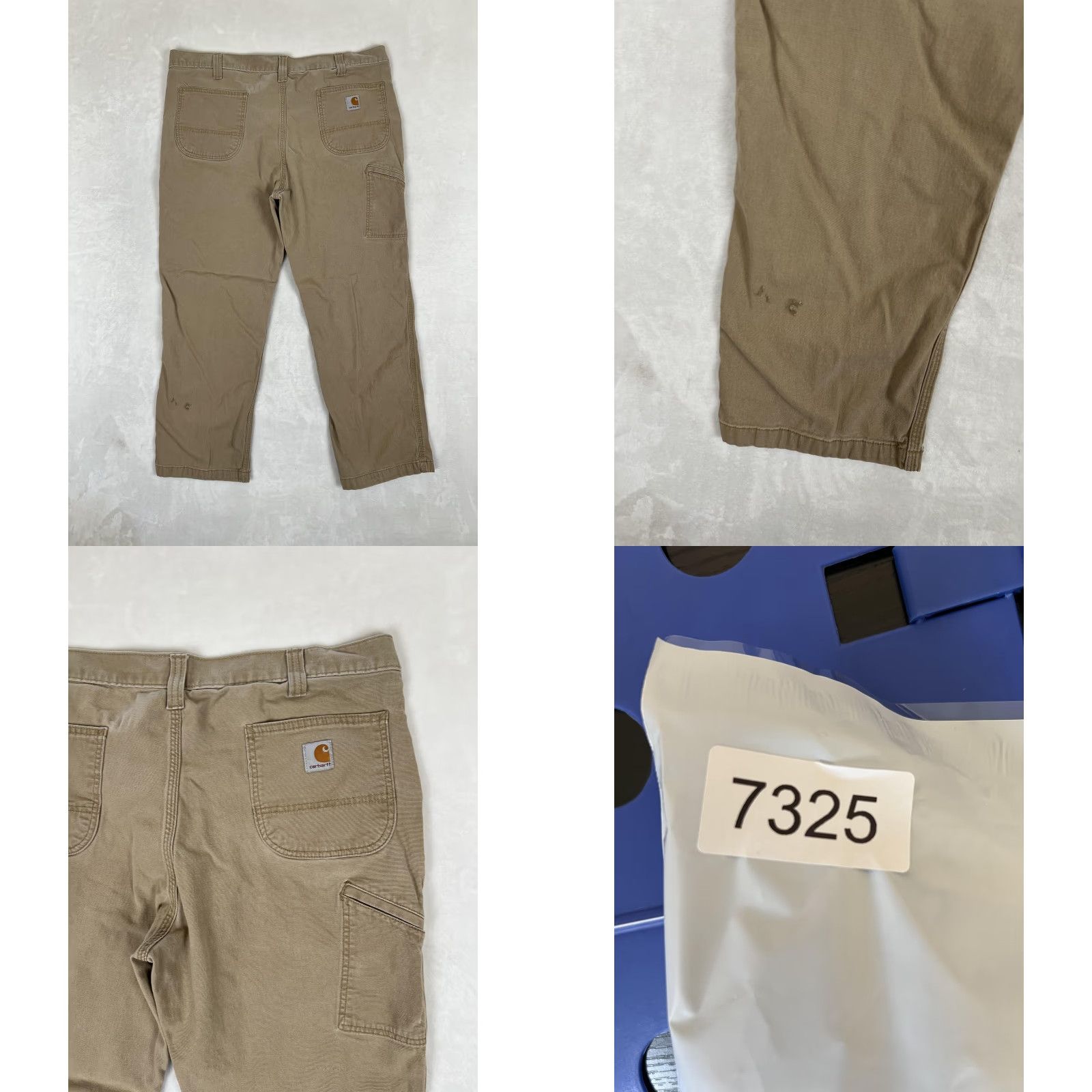 Carhartt Carhartt Pants Mens 40x30 Tan Relaxed Fit Workwear Utility Heavy Duty Distressed Size US 40 / EU 56 - 8 Thumbnail