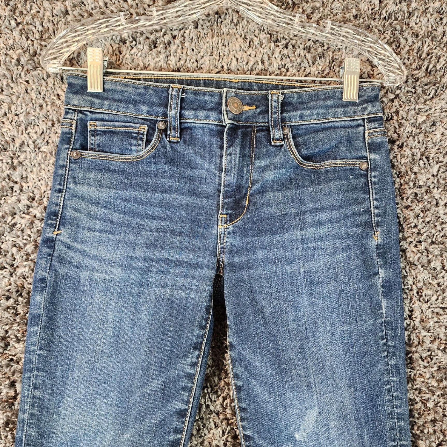 American Eagle Outfitters American Eagle Skinny Distressed Blue Jeans Womens Size 2 Short Size 26" / US 2 / IT 38 - 2 Thumbnail