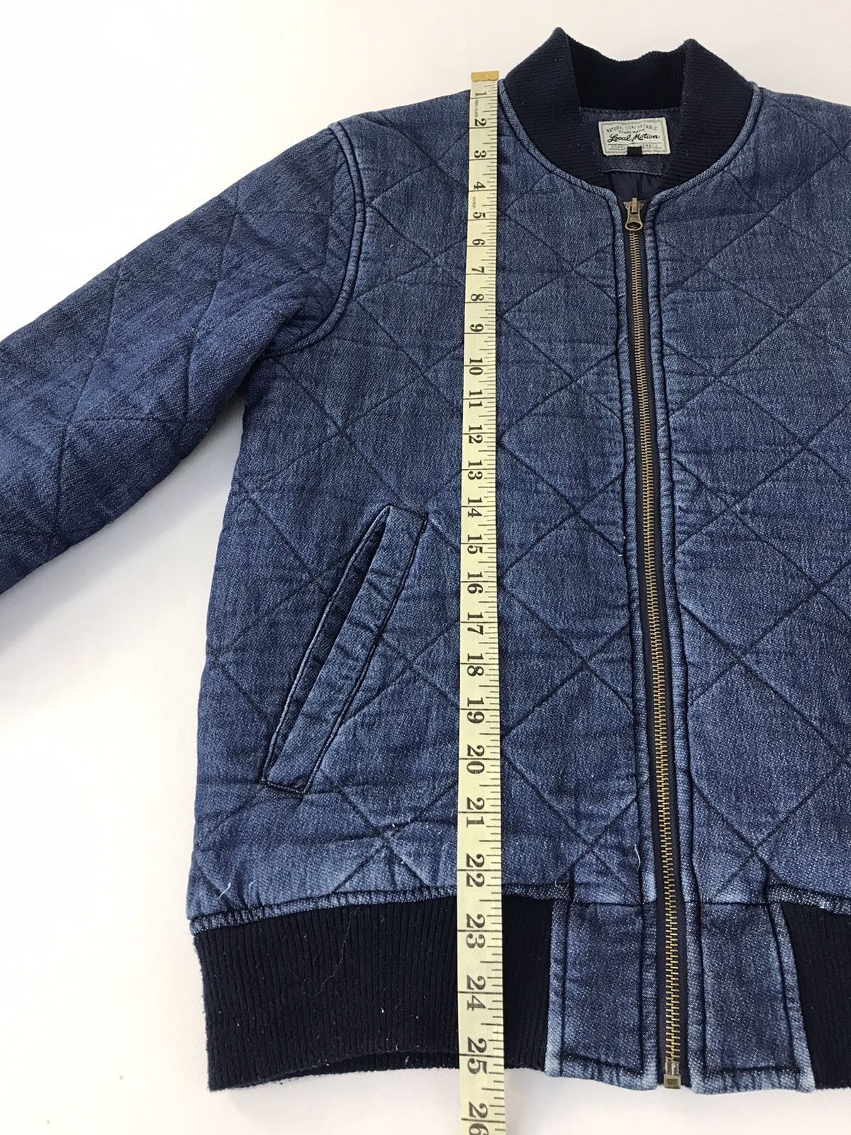 Japanese Brand × Vintage Vintage Local Motion Bomber Jacket Jeans Zipper Style Size US M / EU 48-50 / 2 - 14 Thumbnail