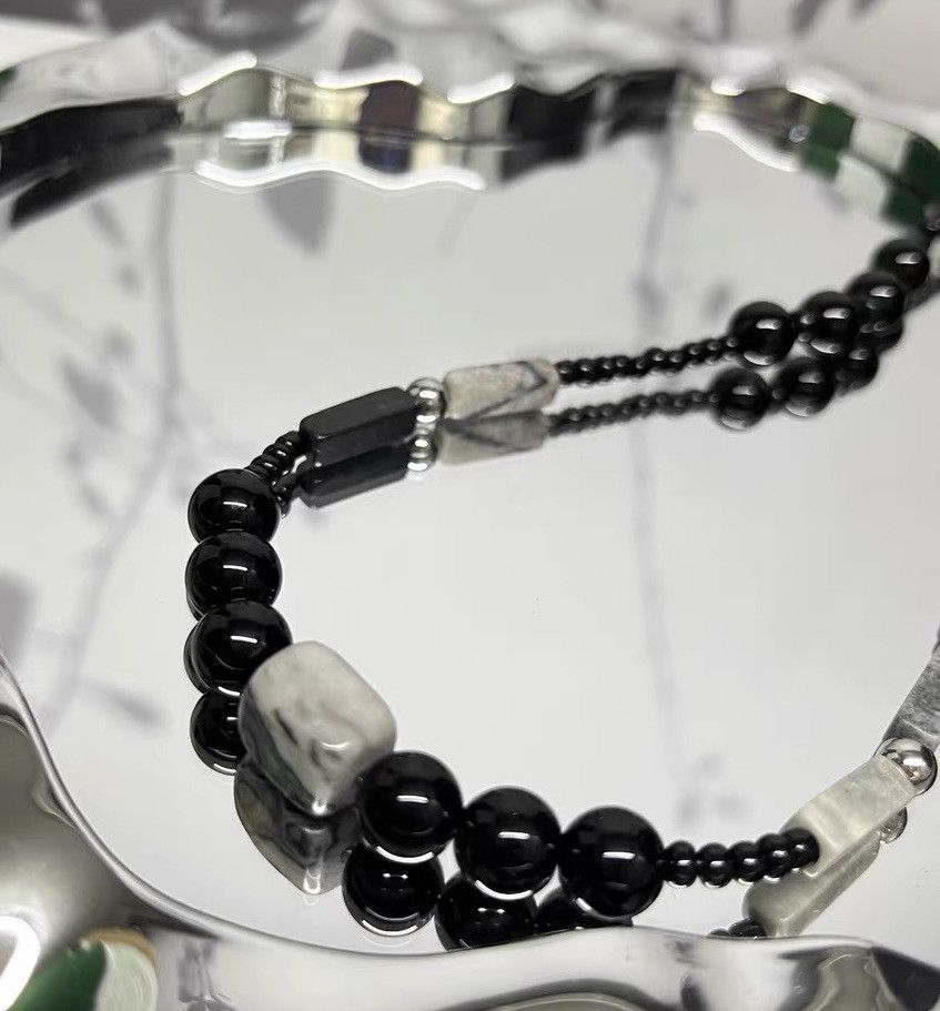 Japanese Brand × Jewelry Retro punk fashion stone beads chain choker necklace Size ONE SIZE - 4 Thumbnail