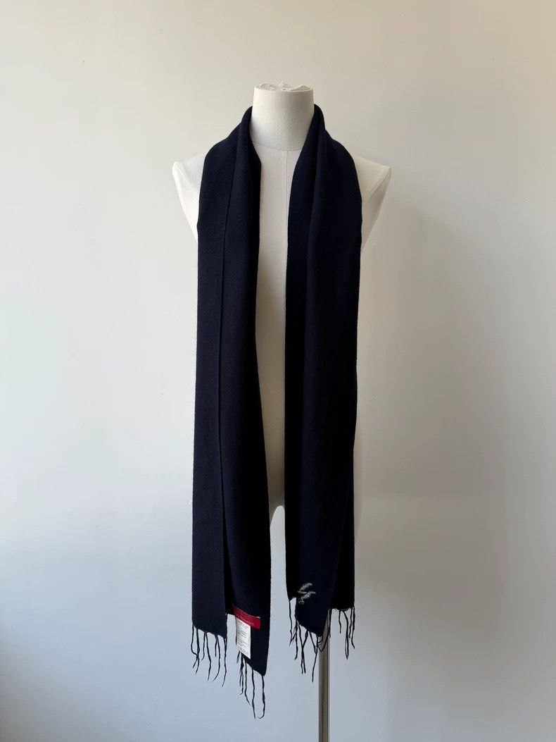 Yohji Yamamoto Cashmere Silk Fringe Scarf