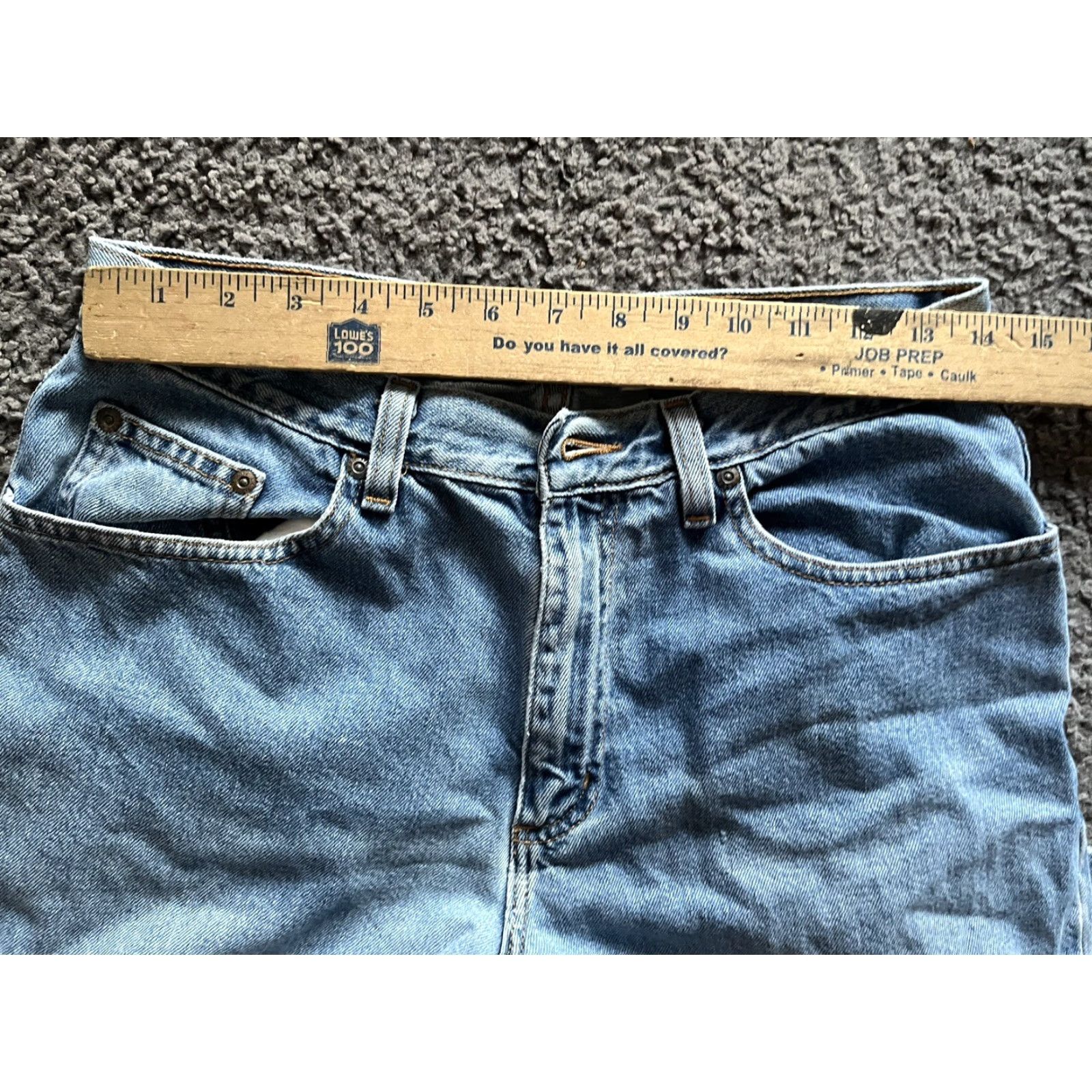 Vintage L.L. Bean Capri Jeans Women Classic Fit Size 10 Blue Dark Denim 5-Pocket Comfort Size 32" / US 10 / IT 46 - 6 Thumbnail