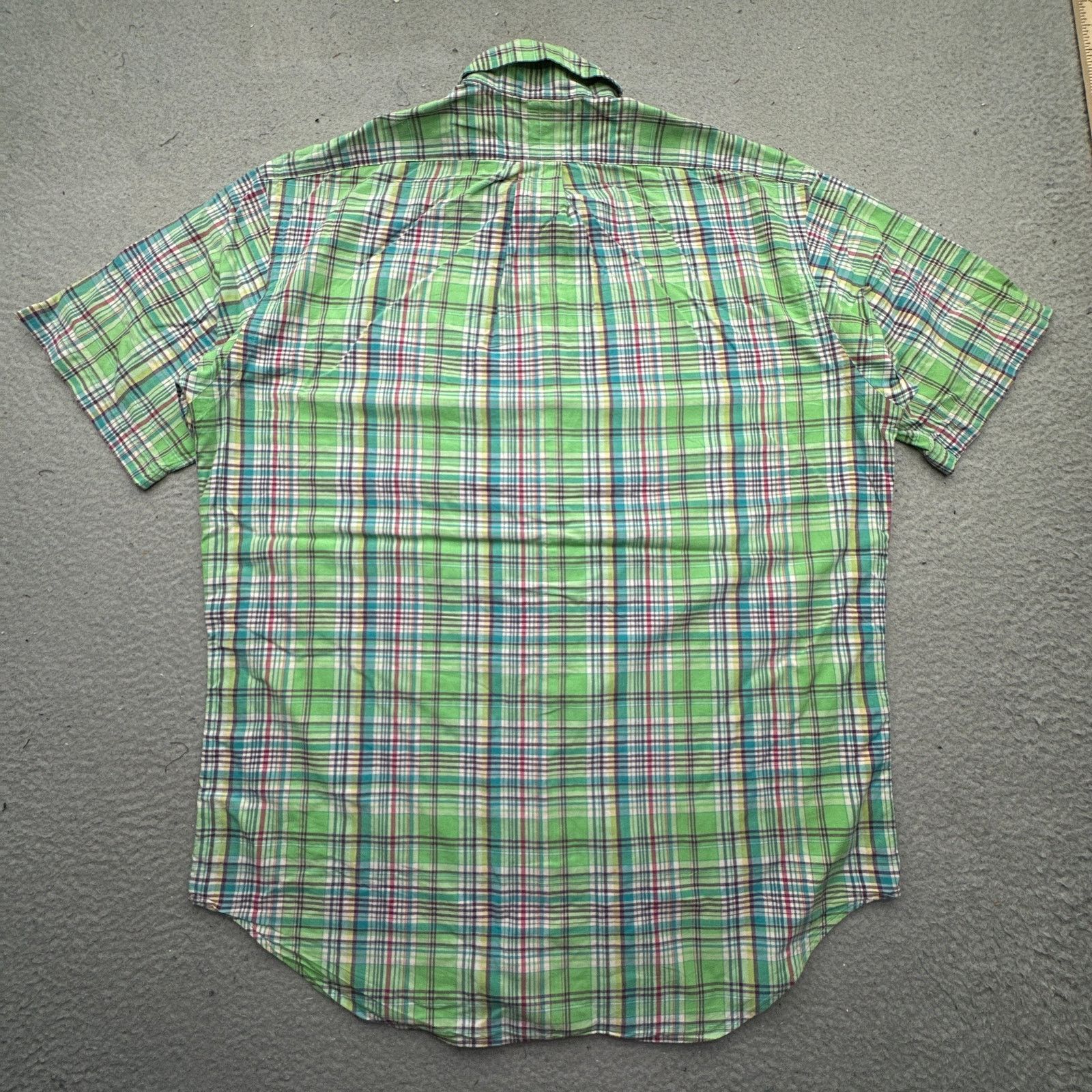 Ralph Lauren Ralph Lauren Blake Green Plaid Short Sleeve Shirt Medium Size US M / EU 48-50 / 2 - 6 Thumbnail