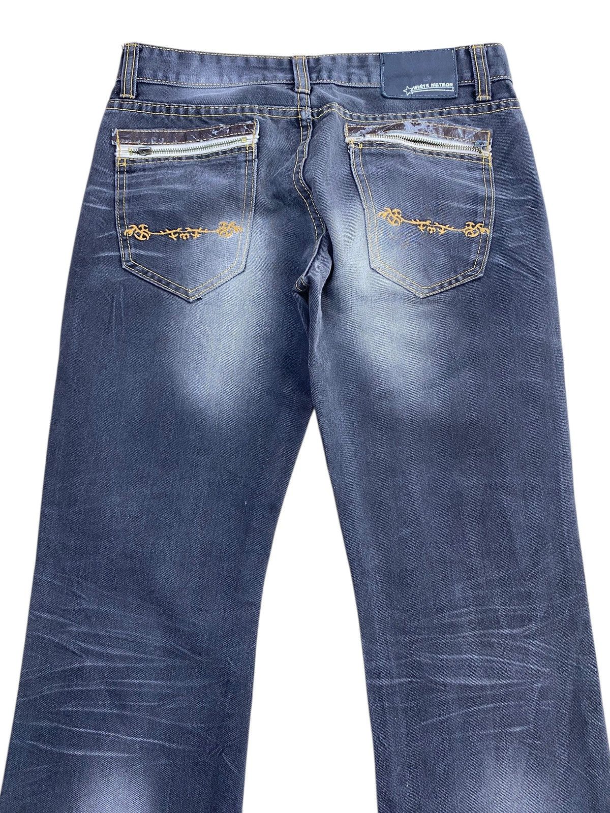 Japanese Brand Japanese Brand Black Faded Wash Style Flare Jeans Size US 32 / EU 48 - 4 Thumbnail