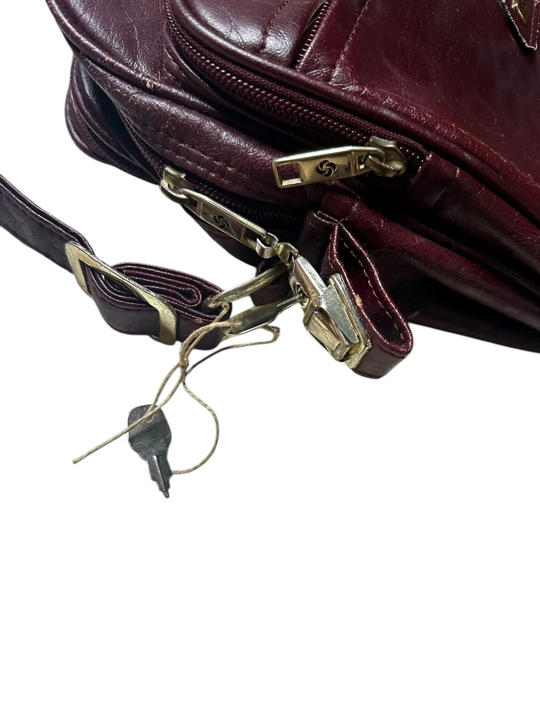 Samsonite Korean Samsonite vintage leather box military bag Size ONE SIZE - 3 Thumbnail