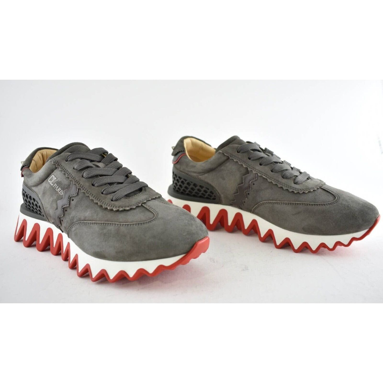 Christian Louboutin Christian Louboutin Mens Loubishark Flat Ombre Brown Suede Size US 8 / EU 41 - 5 Thumbnail