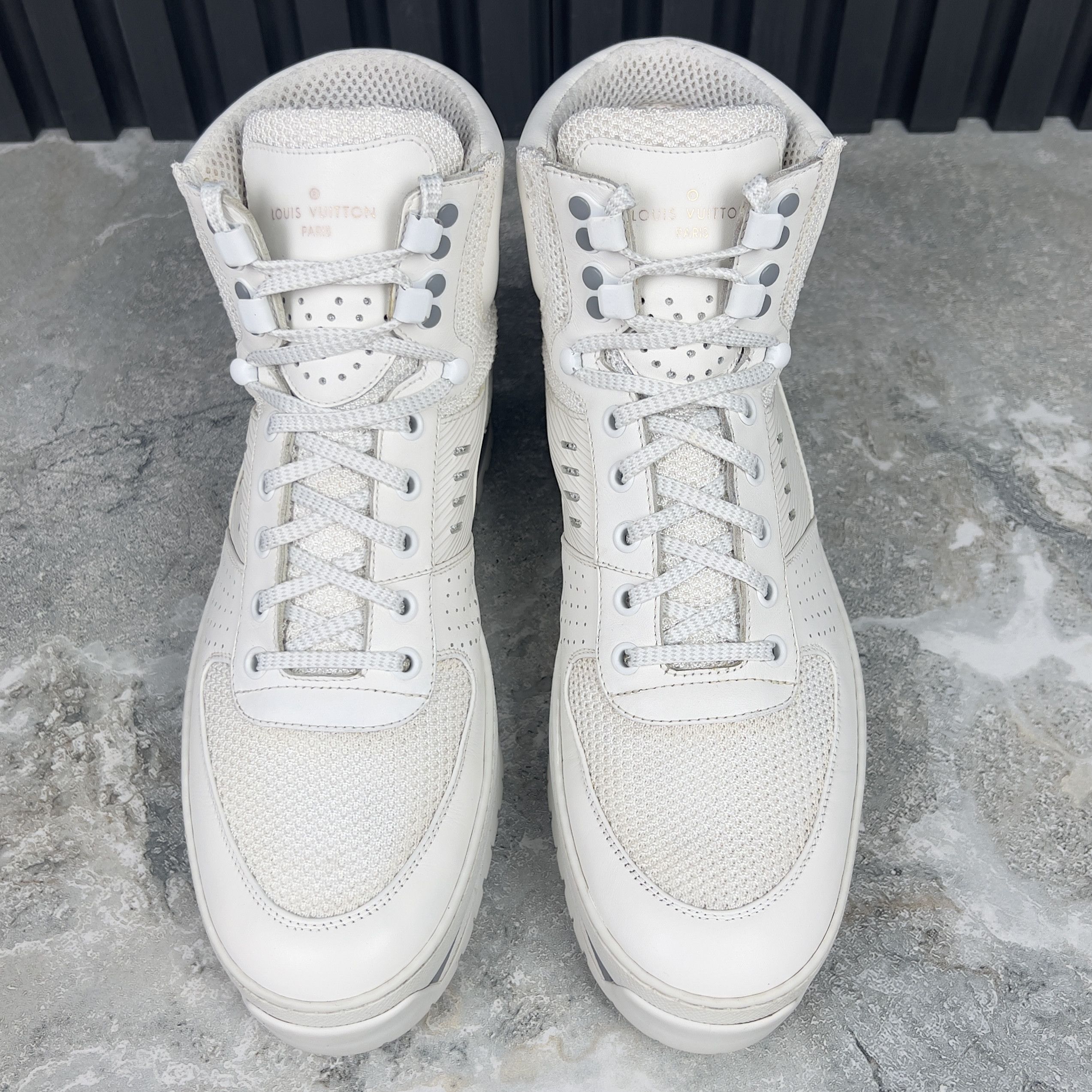 Louis Vuitton Louis Vuitton Harlem High Top Sneakers Leather Size US 8 / EU 41 - 5 Thumbnail