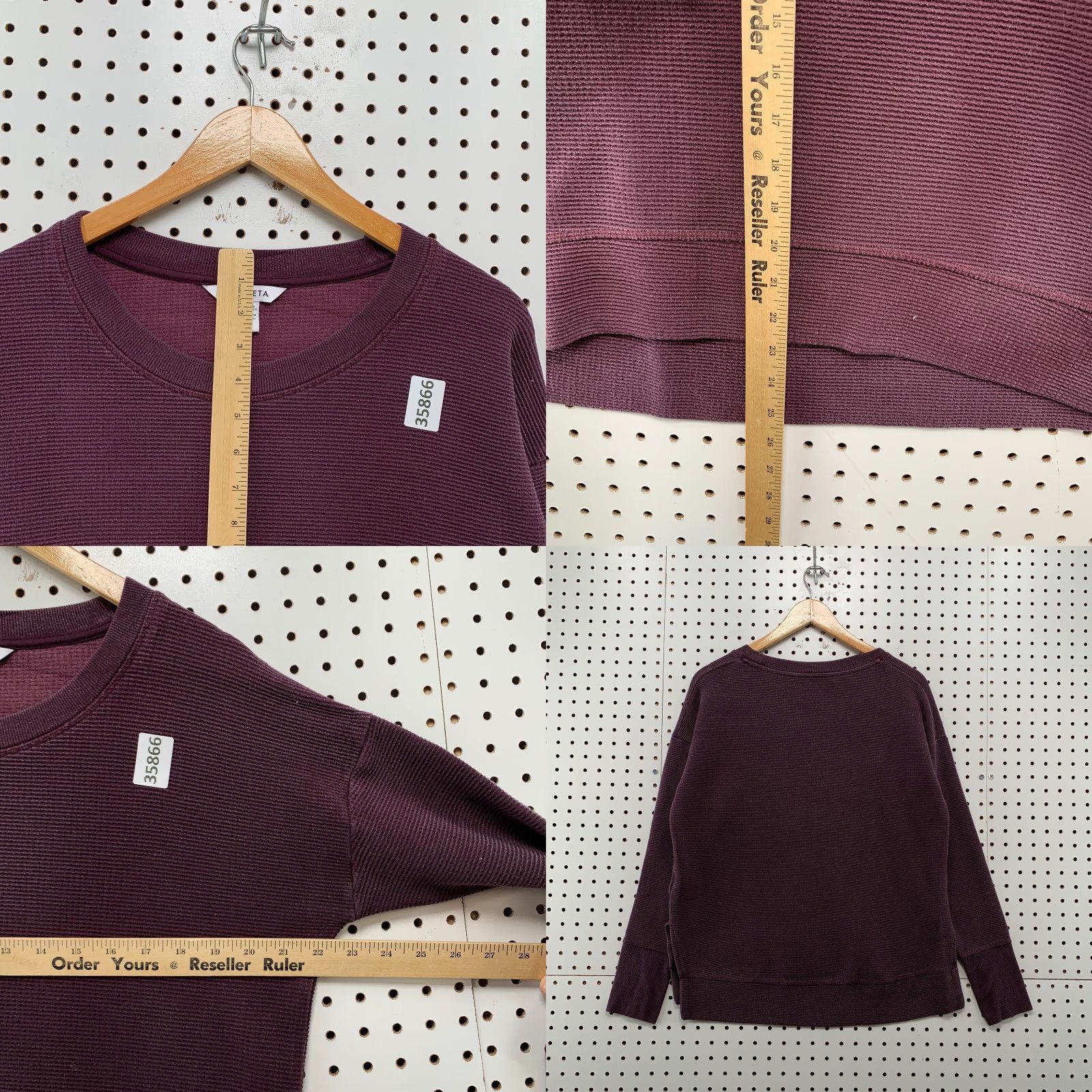 Athleta VINTAGE Athleta Thermal Long Sleeve Shirt Womens M Purple Casual 90s Athleta Thermal Long Sleeve Shirt Womens M Purple Casual Size M / US 6-8 / IT 42-44 - 8 Thumbnail