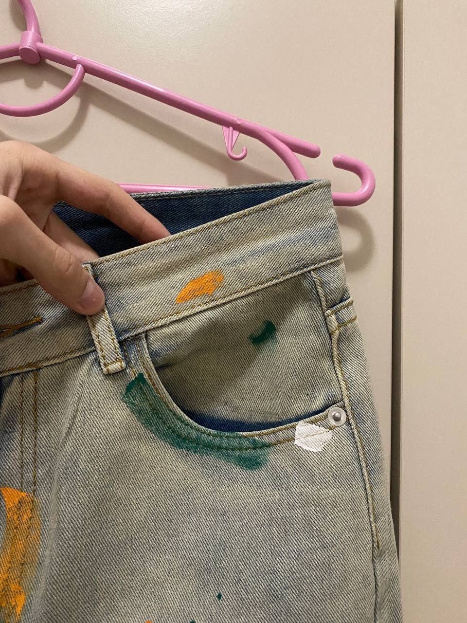 Japanese Brand × Vintage Flared Distressed Painter Jeans Size US 30 / EU 46 - 10 Thumbnail