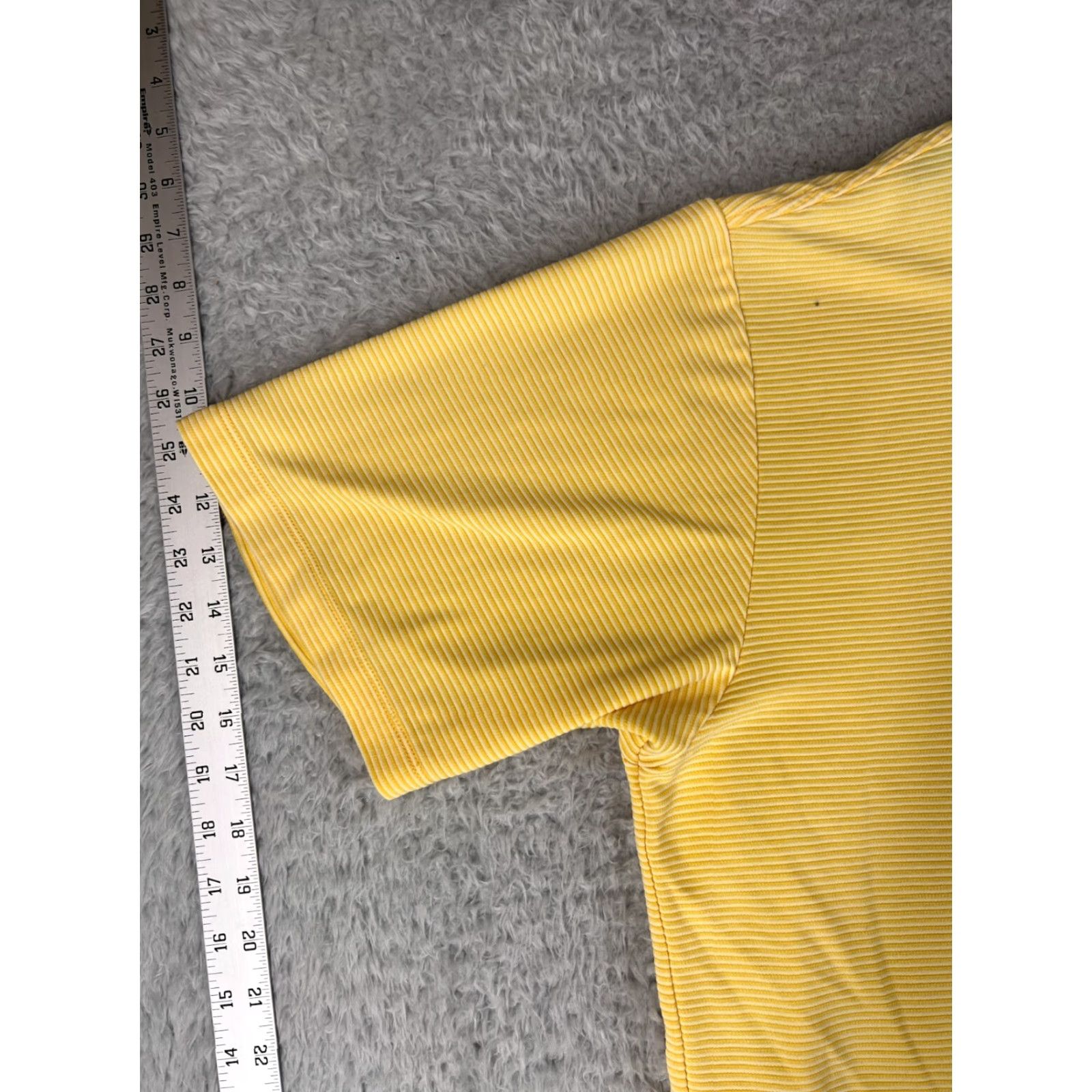 Vintage Jamaica Jaxx Polo Shirt Mens 2XL Yellow Stripe Knit Modal Beach Aloha Shirt Short Sleeve Collared Button 31in Adult Mens Size US XXL / EU 58 / 5 - 3 Thumbnail