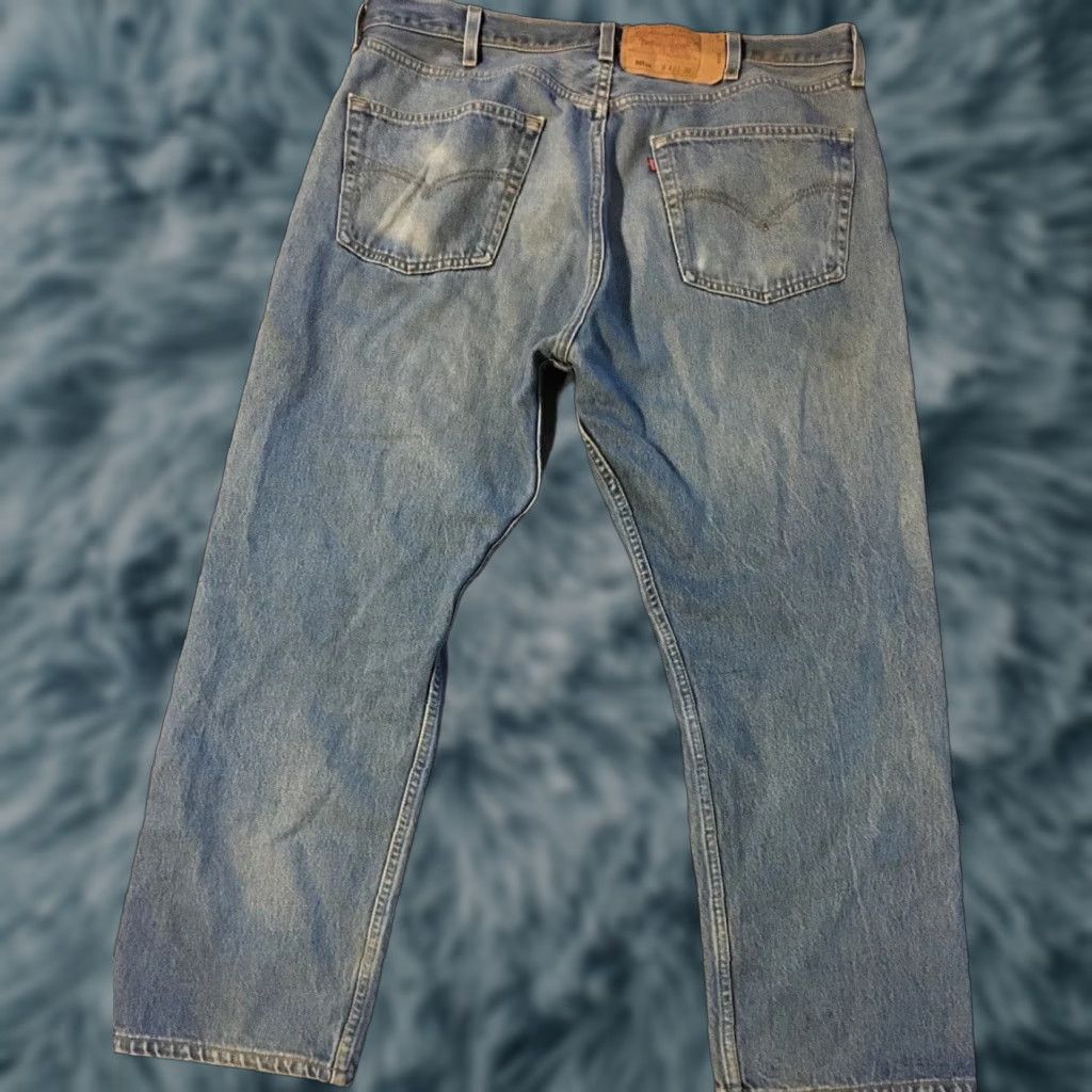 Levi's VINTAGE Levi's 501 Jeans Men 38 Blue Denim Button Fly Distressed 90s Grunge Punk USA Size US 38 / EU 54 - 1 Thumbnail