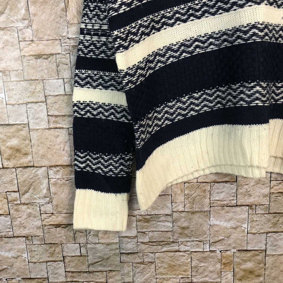 Homespun Knitwear 3 Can 4 Ono Dark Blue stripe Knitwear #A895 Size S / US 4 / IT 40 - 7 Thumbnail