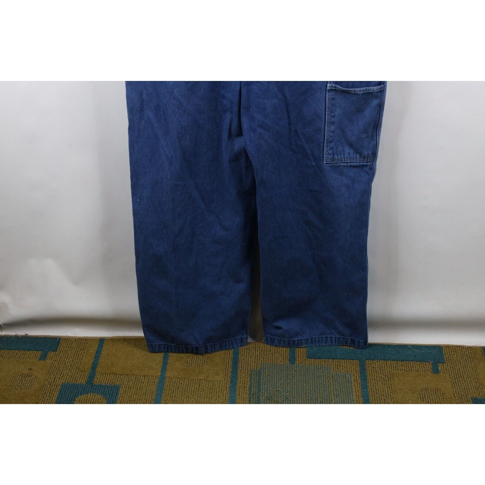 Vintage Vintage 90s Streetwear Faded Wide Leg Denim Jean Overalls Size US 44 / EU 60 - 20 Thumbnail