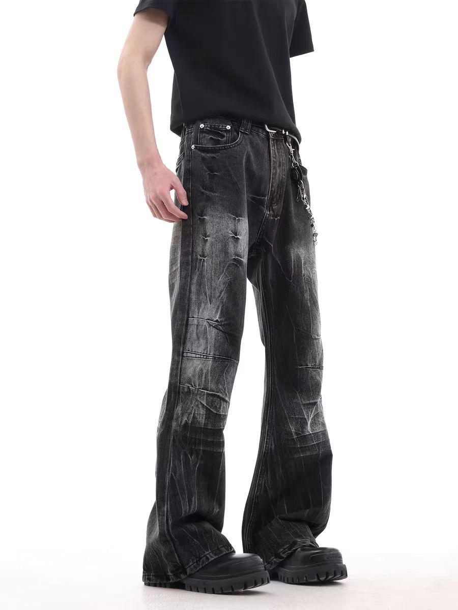 Jean Rinse-Washed Black Street Jeans Size US 32 / EU 48 - 2 Thumbnail