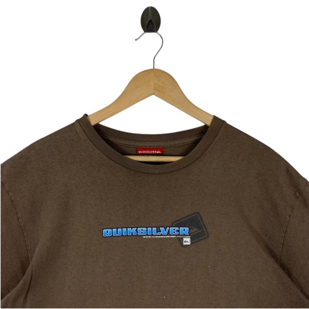 Quiksilver Vintage Quiksilver Graphic Brown Skate Surf Y2K Tee Size US M / EU 48-50 / 2 - 2 Thumbnail