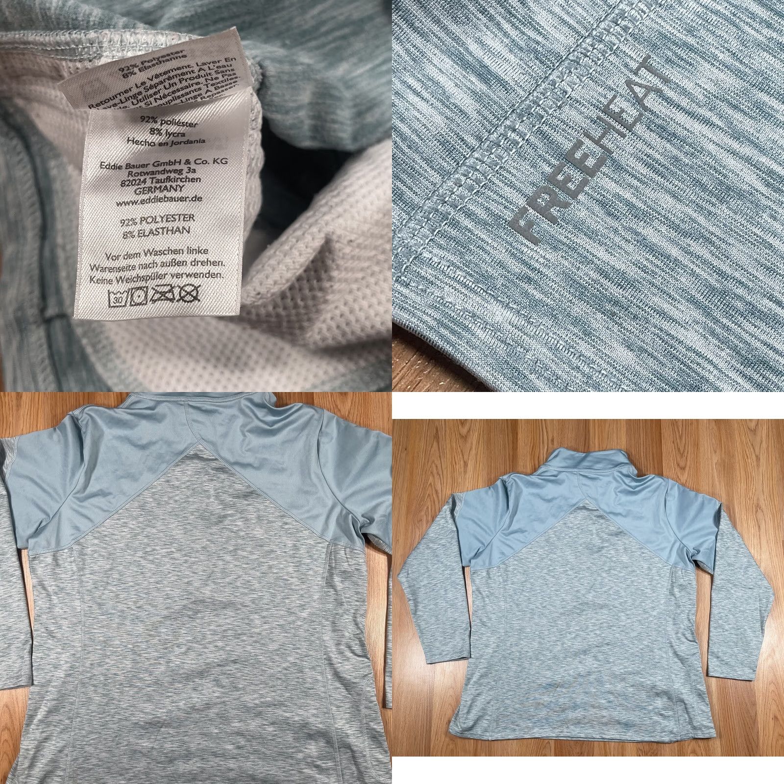 Eddie Bauer Eddie Bauer Sweater Womens 2XL Gray 1/4 Zip Pullover Free Heat Running Golf Athletic Mock Neck Activewear Shirt Womens Size XXL / US 16-18 / IT 52-54 - 9 Thumbnail