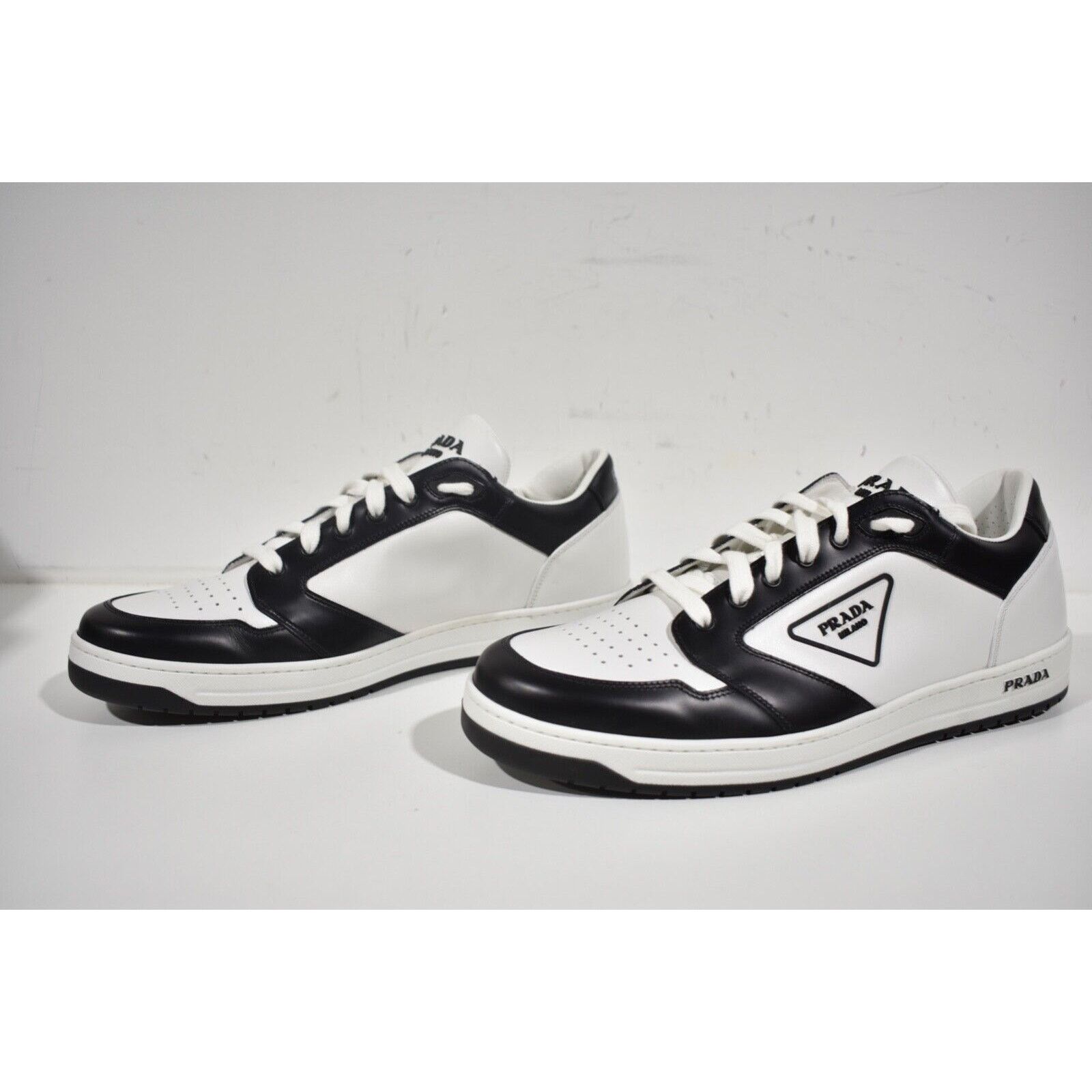 Prada Prada District Leather Flat Low Sneaker UK 11 US 12 Size US 12 / EU 45 - 12 Thumbnail