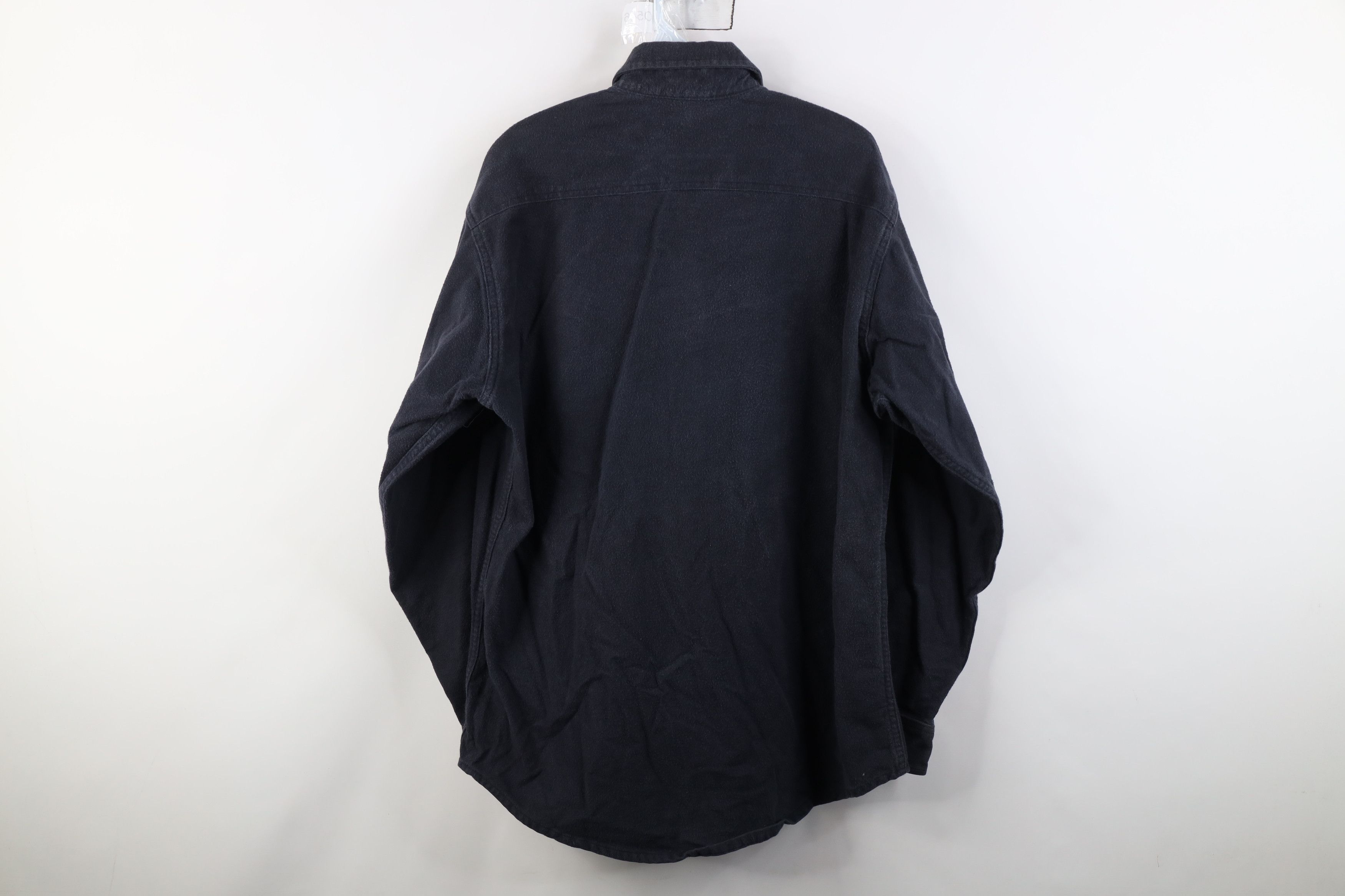 Vintage Vintage 70s Streetwear Collared Button Shirt Dark Gray Size US XL / EU 56 / 4 - 13 Thumbnail