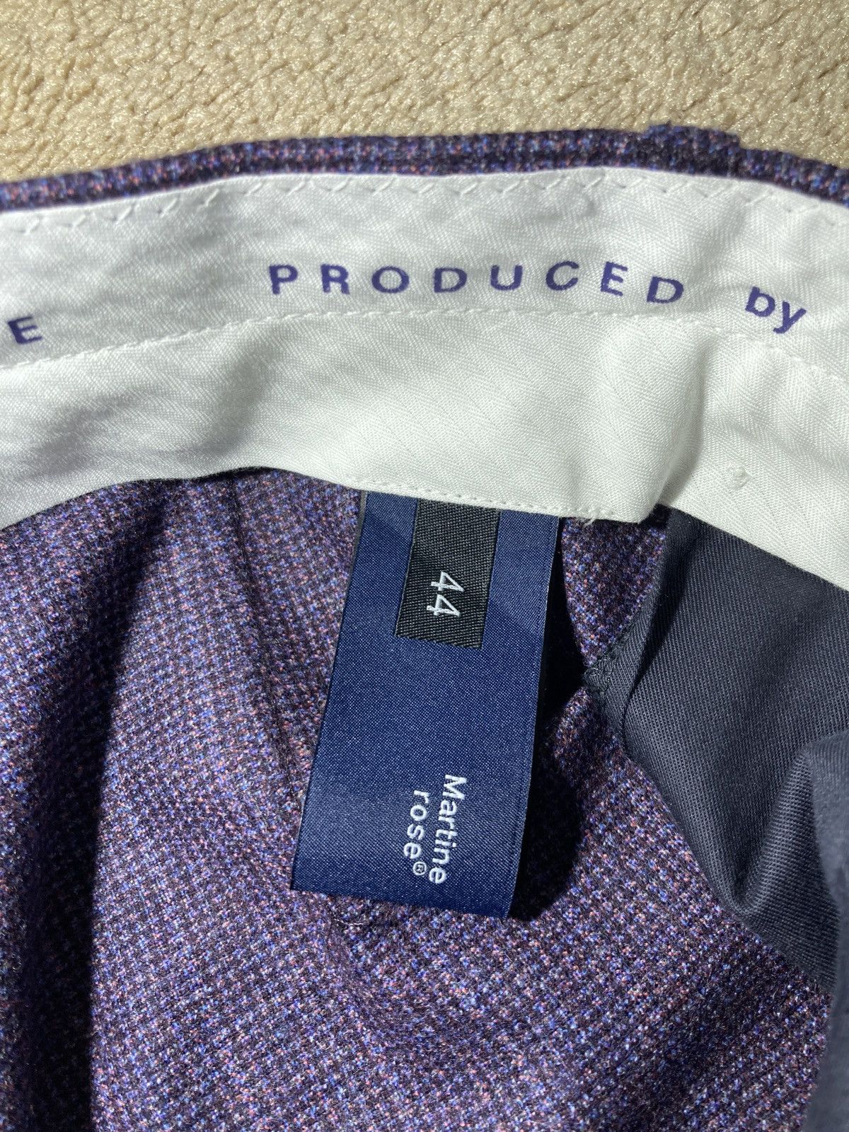 Martine Rose New FW21 Martine Rose Purple Tailored Suit Pants Check 2021 Size US 28 / EU 44 - 5 Thumbnail