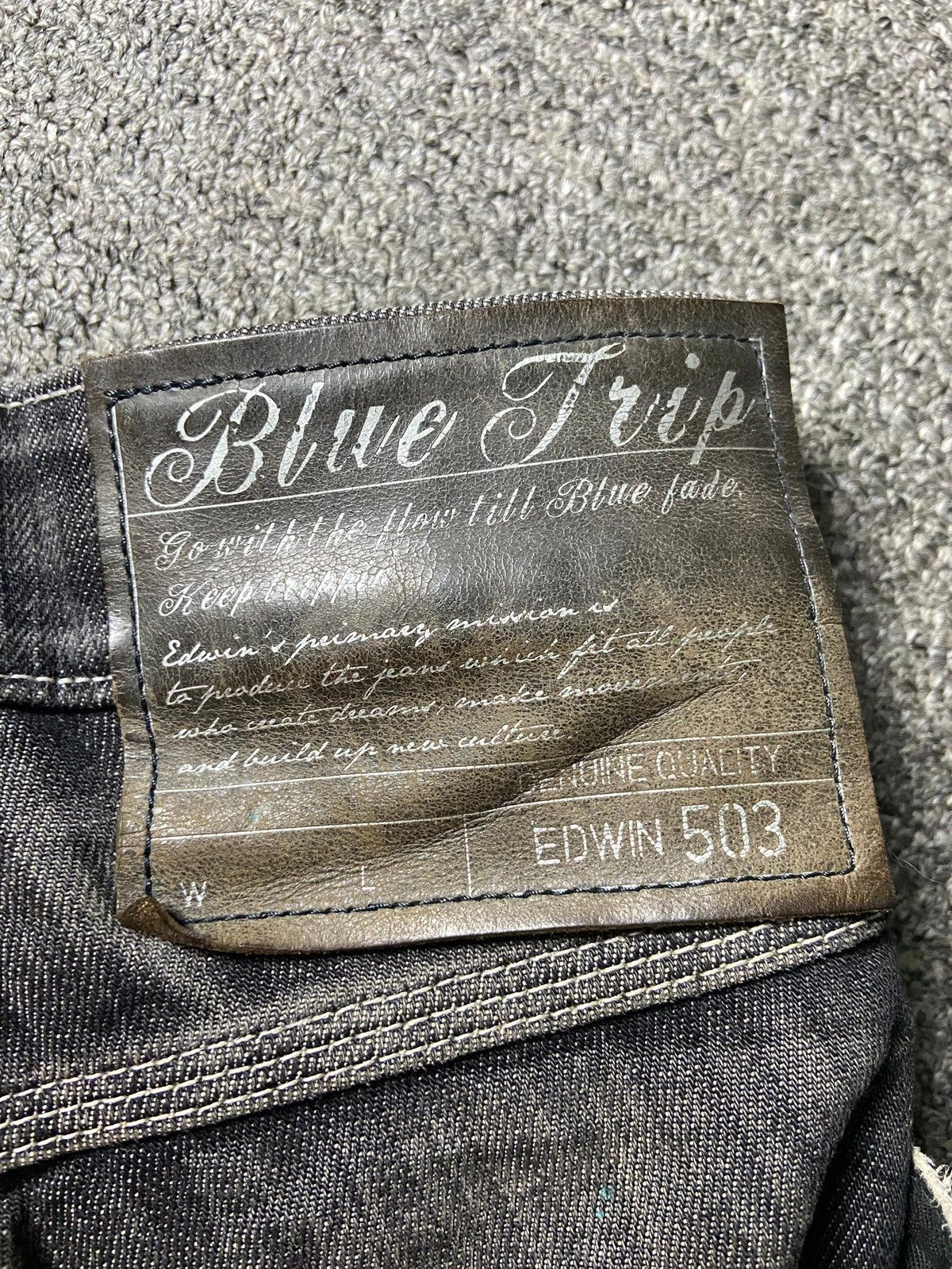 Edwin Edwin 503 x Blue Trip Distressed Ripped Jeans (159) Size US 32 / EU 48 - 6 Thumbnail