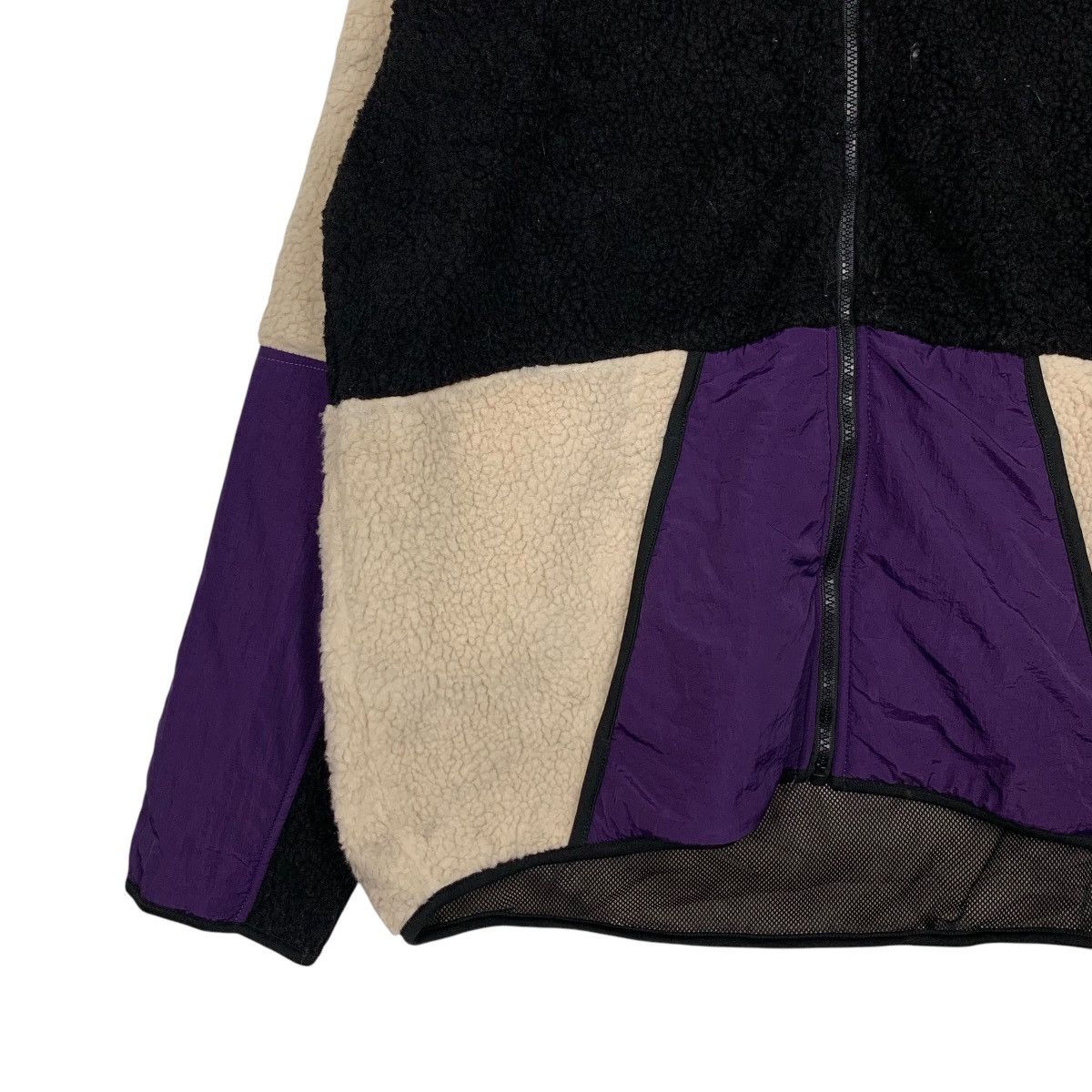 Japanese Brand NYLAUS Hybrid Zipper Hoodie Fleece Jacket #2385-C107 Size US L / EU 52-54 / 3 - 3 Thumbnail