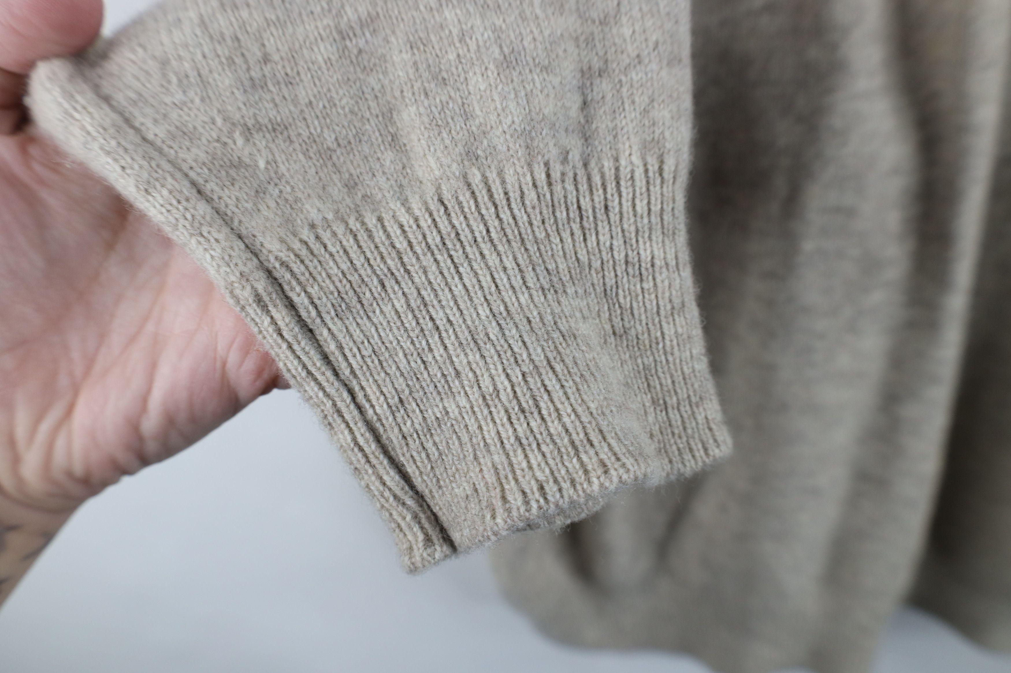 L.L. Bean Vintage 70s LL Bean Knit V-Neck Sweater Heather Gray Size US XL / EU 56 / 4 - 6 Thumbnail