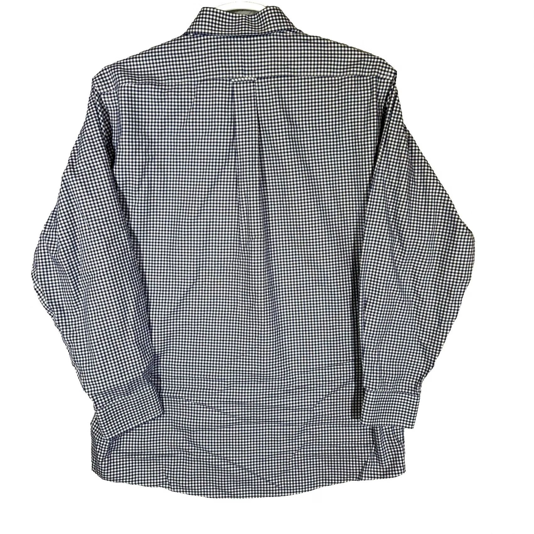Roundtree & Yorke Gold Label Dress Shirt Blue Check 100% Cotton 16.5×34 Fitted Formal Shirt Men Regular Chest 46in Long Sleeve Button-Down Collared Vintage? No Size 46R - 2 Thumbnail
