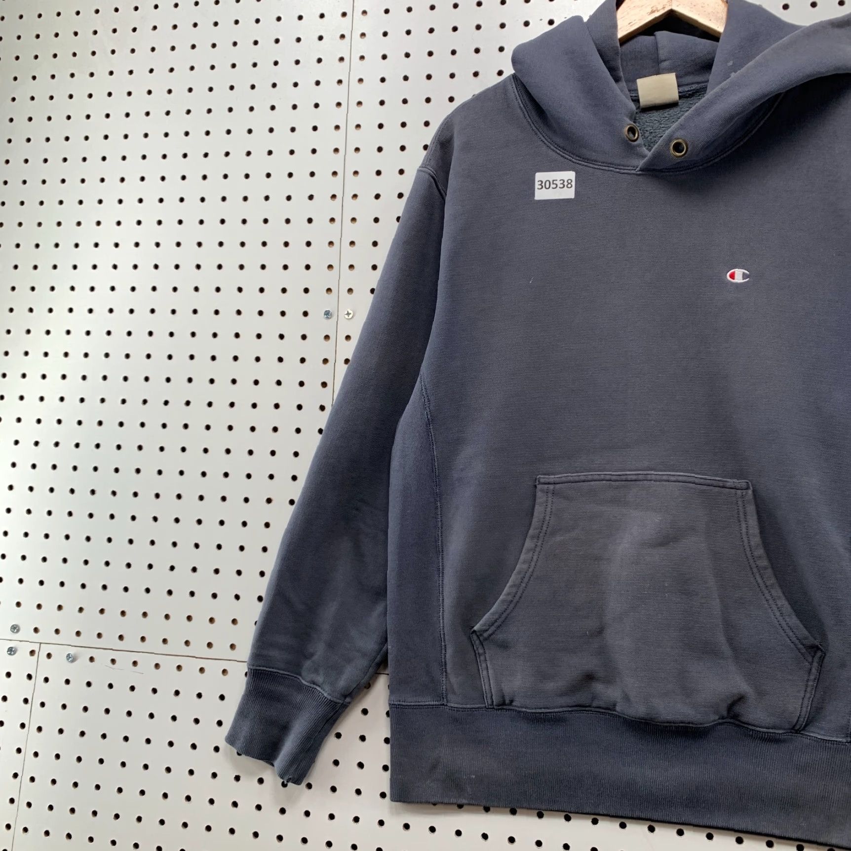 Champion VINTAGE Champion Reverse Weave Hoodie Men Medium Blue 70s Retro Style Heavyweight Fleece Size US M / EU 48-50 / 2 - 5 Thumbnail