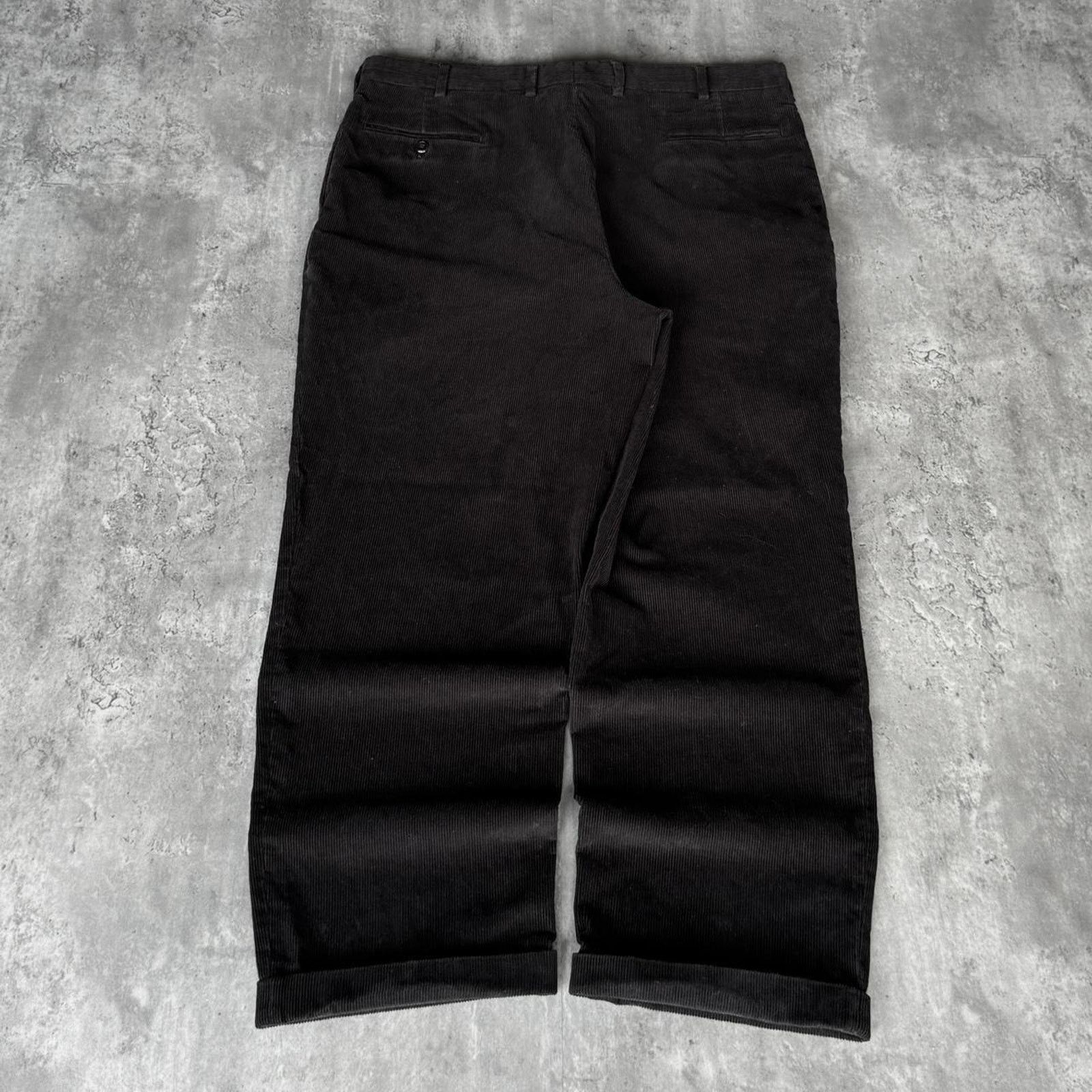 JNCO × Jos. A. Bank × Vintage Vintage Y2K Baggy Black Corduroy Essential Dress Pants Size US 38 / EU 54 - 2 Thumbnail